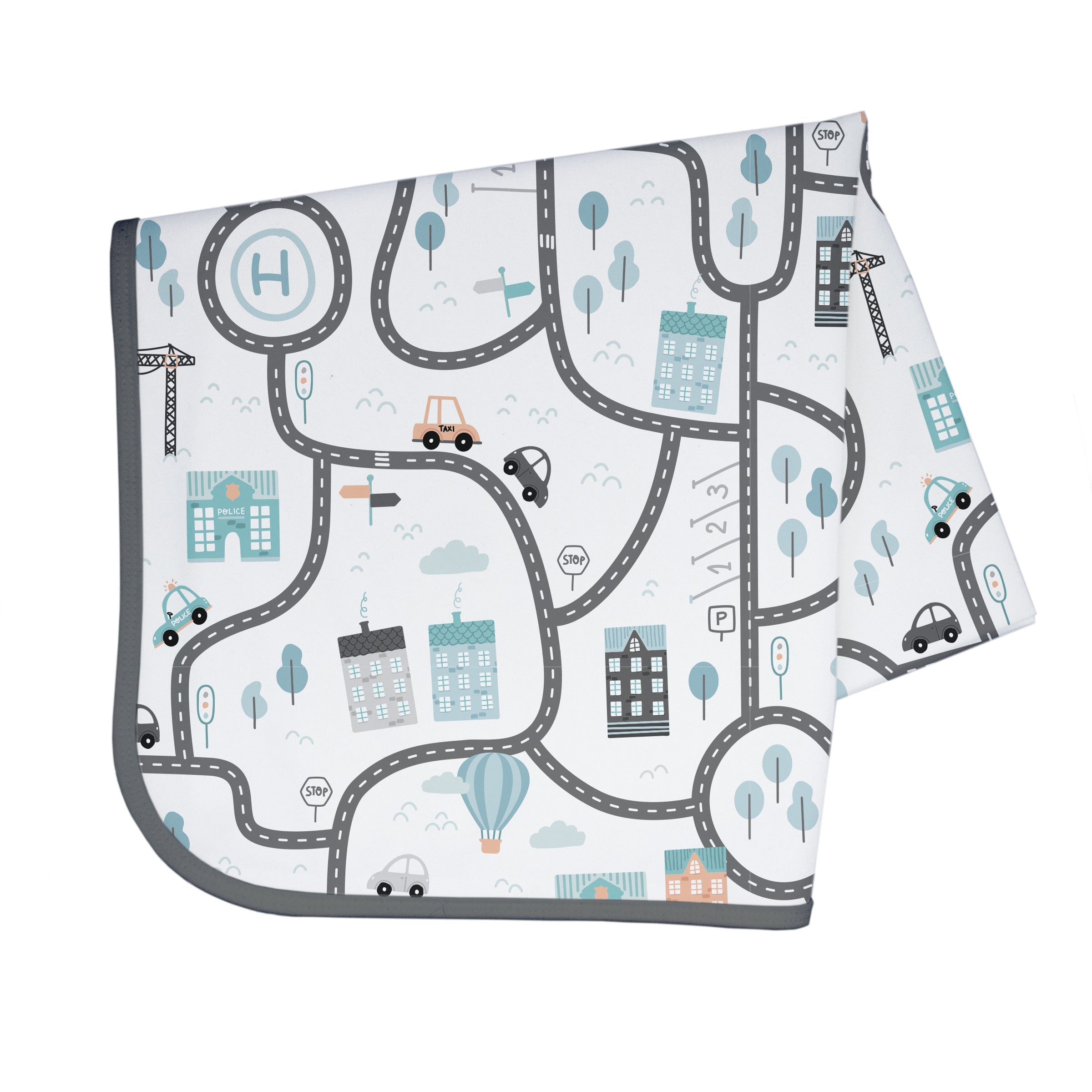 Tiny Town Splash Mat - A Waterproof Catch-All for Highchair Spills and More!  BapronBaby