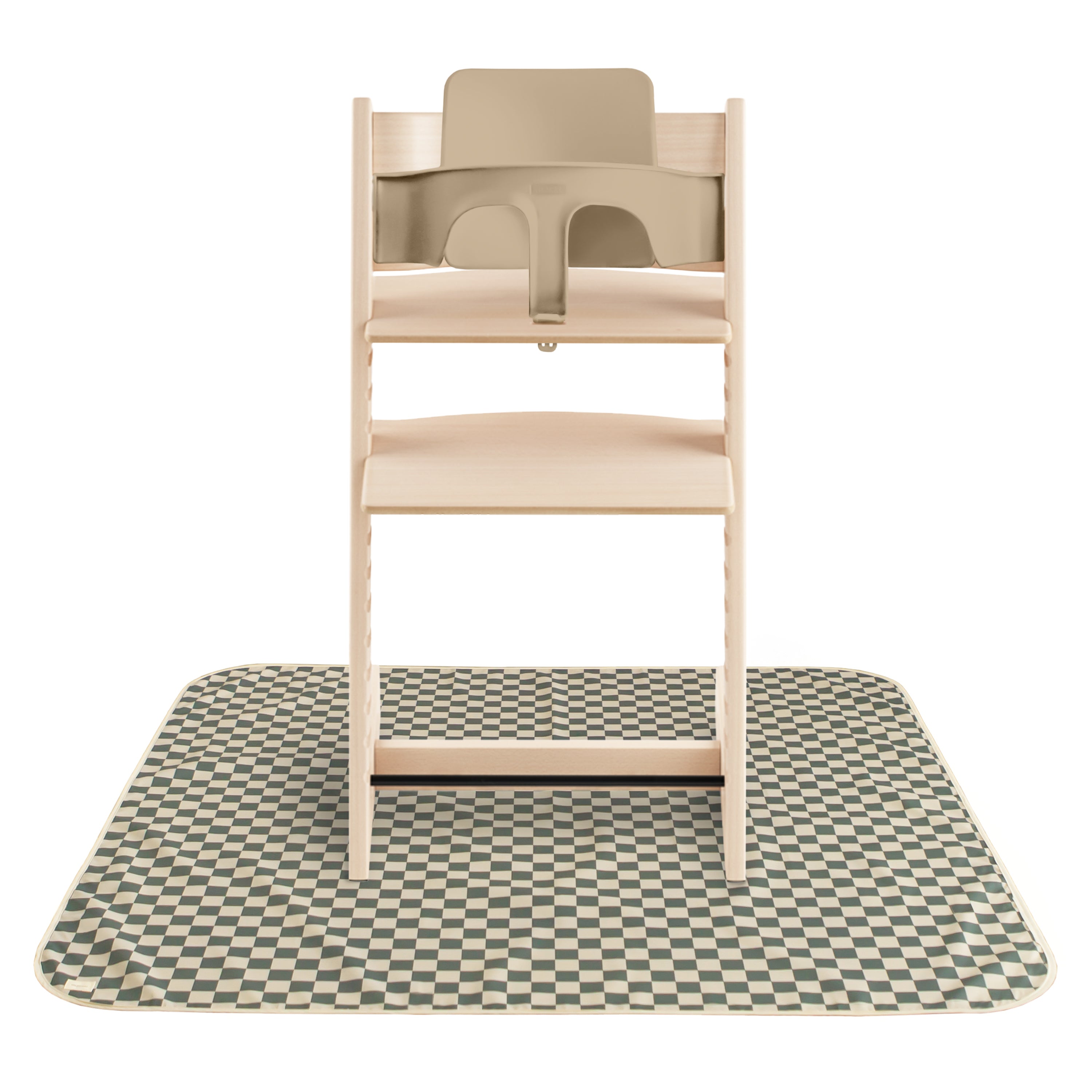 Splat Mat Splat Mat Mushie Olive Check