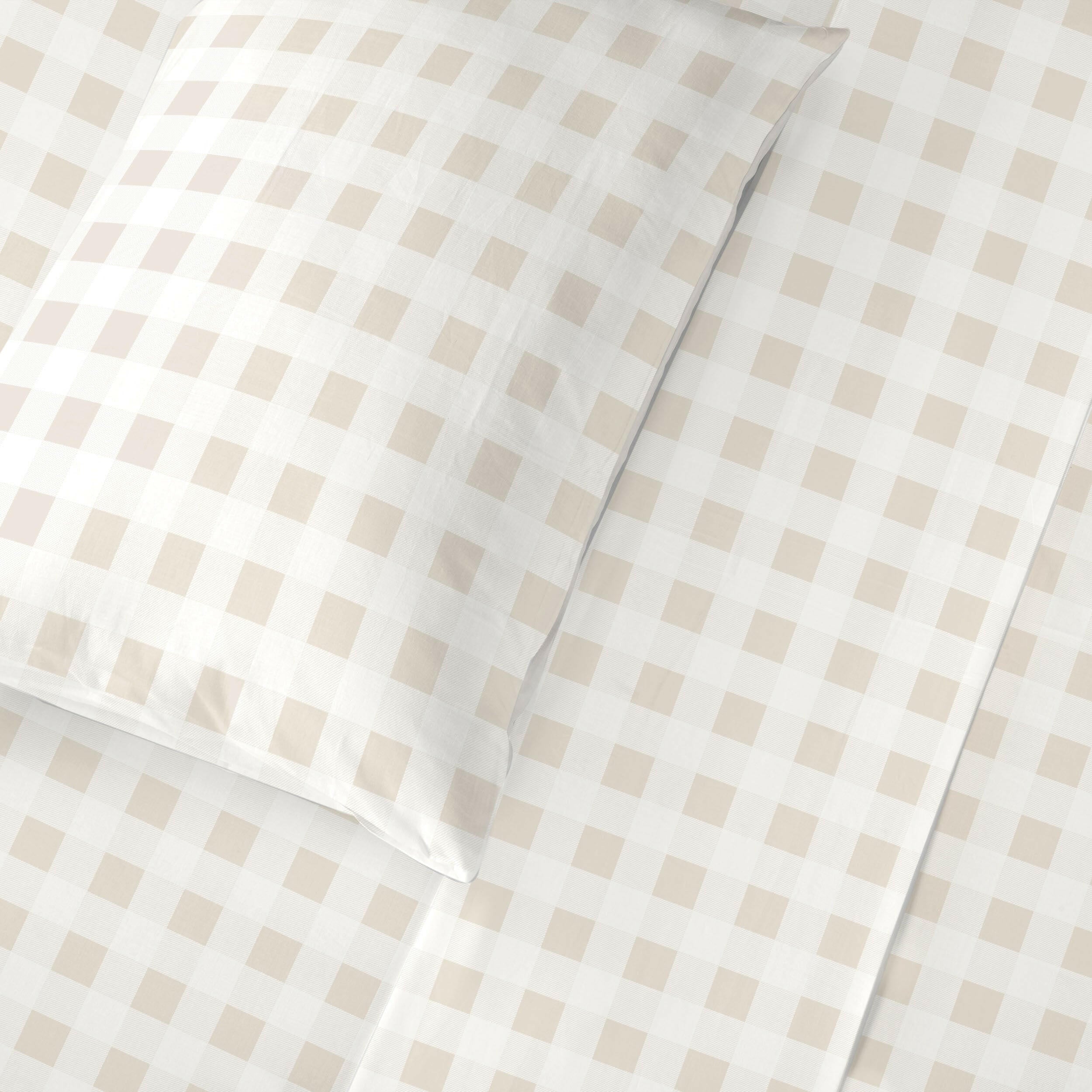 Organic Cotton Sheet Set - Plaid Sheet Set Makemake Organics