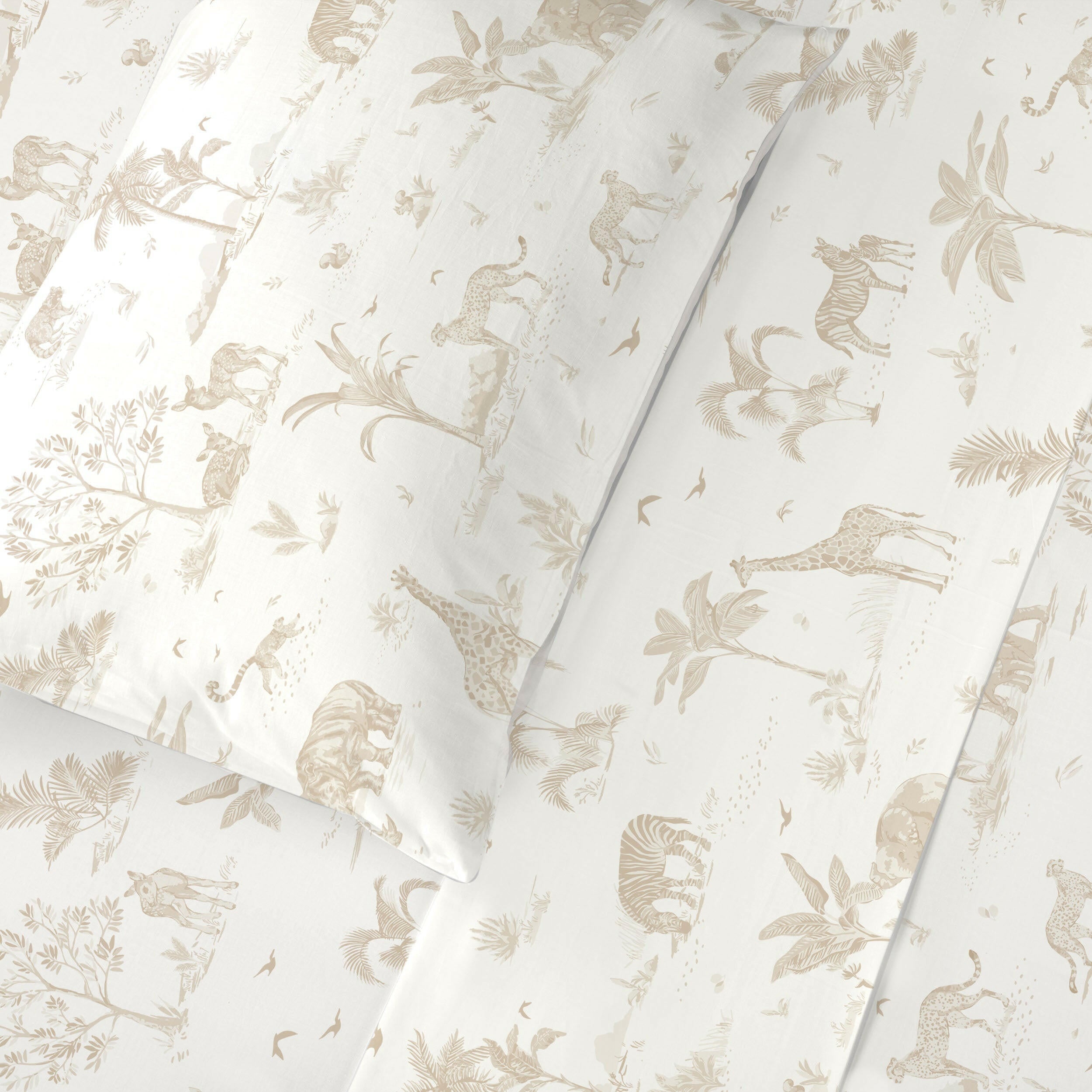 Organic Cotton Sheet Set - Safari Sheet Set Makemake Organics