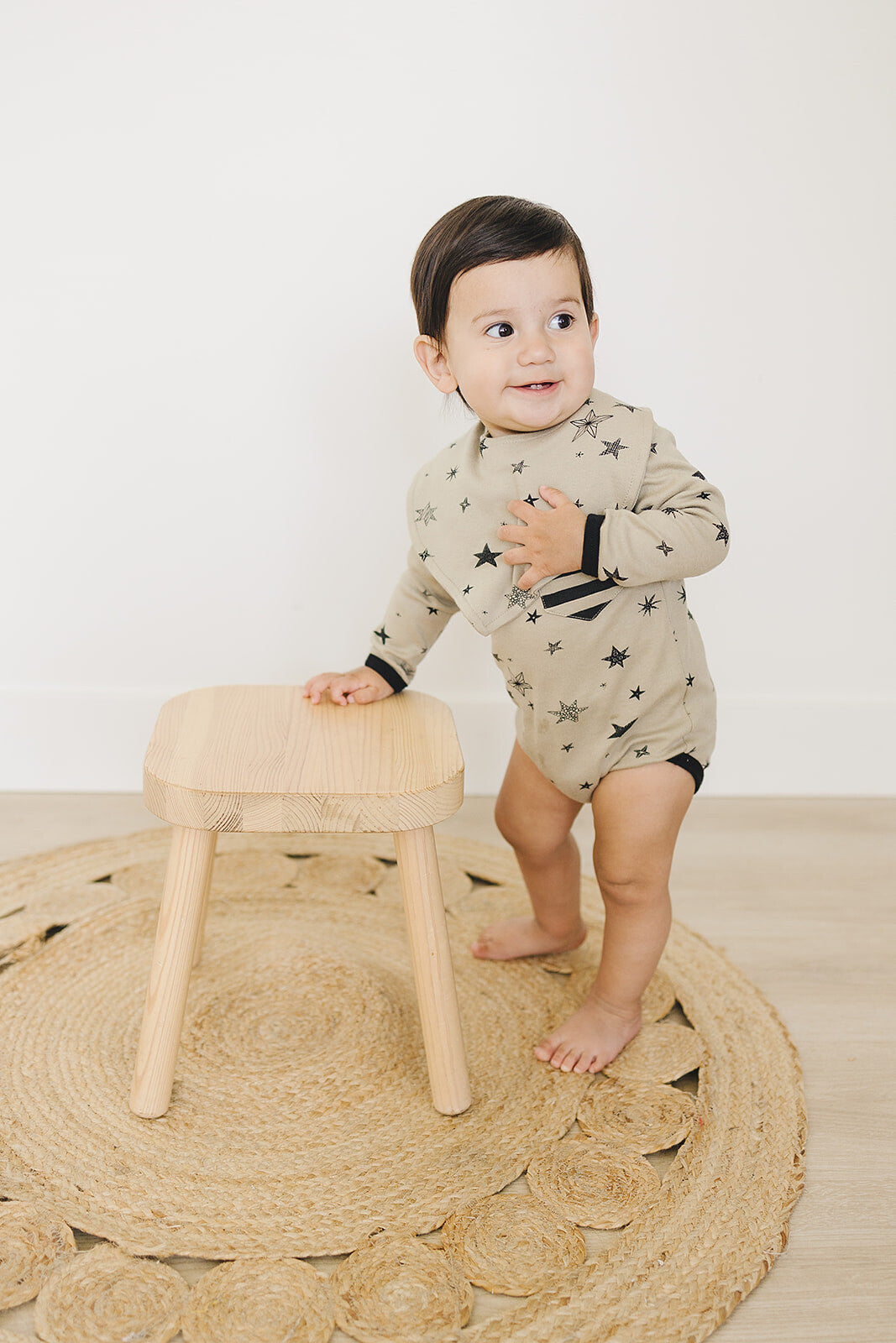 GOTS Certified Organic Cotton Bib - Cosmic Stars