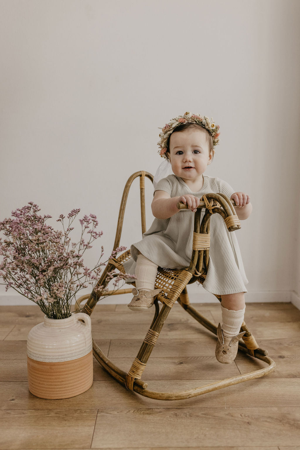 Flax Bunnies // Cute Critters Leather Shoes Baby and Toddler Bunny Baby Shoes Starry Knight Design