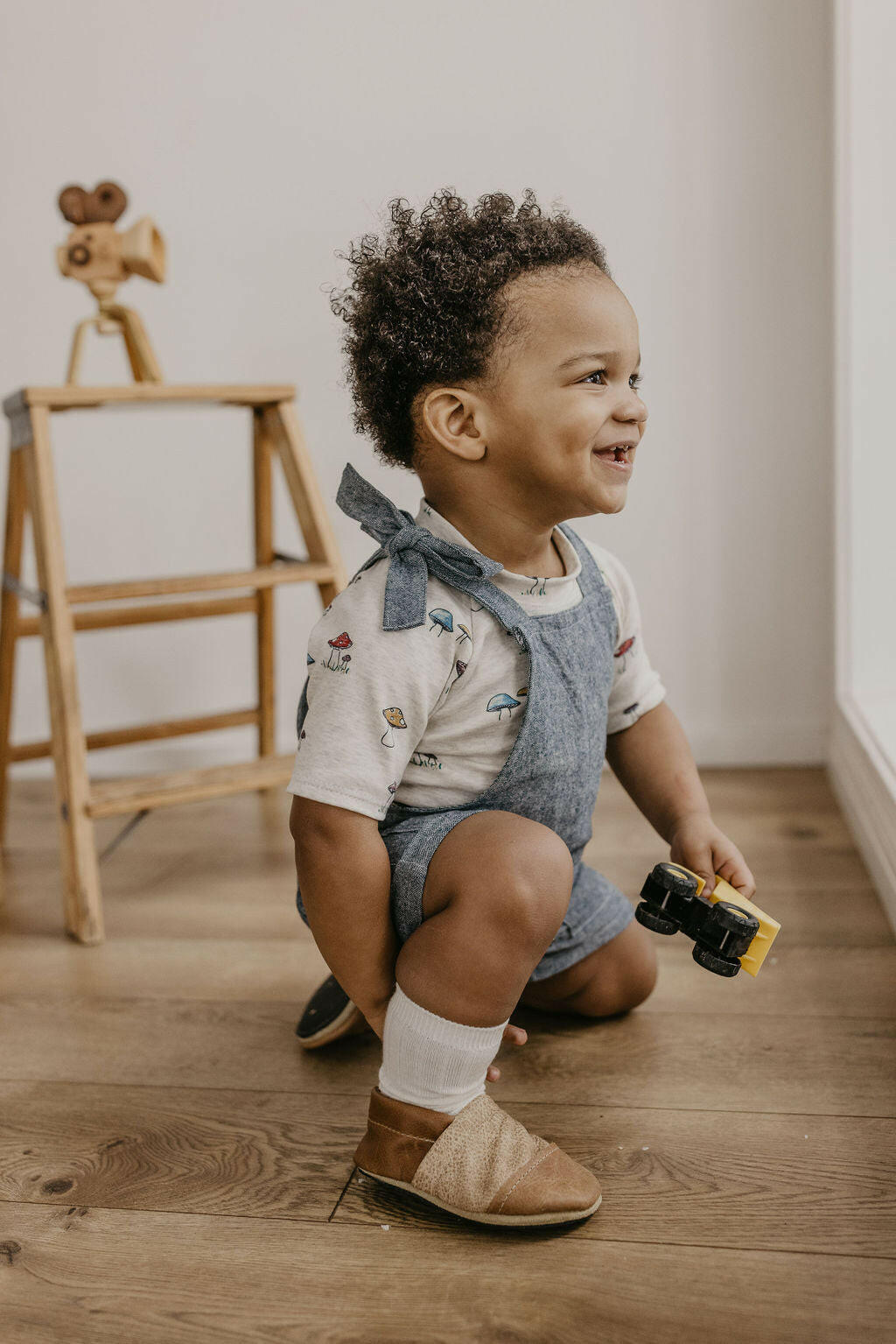 Wood/Latte Two Tone Loafer Baby and Toddler Shoes Baby Shoes Starry Knight Design