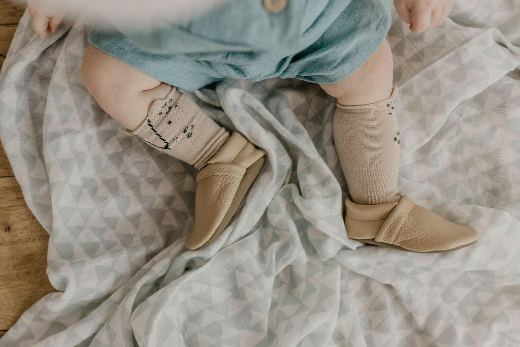 Flax, Oat, Camel LOAFERS Leather Shoes Baby and Toddler Baby Shoes Starry Knight Design