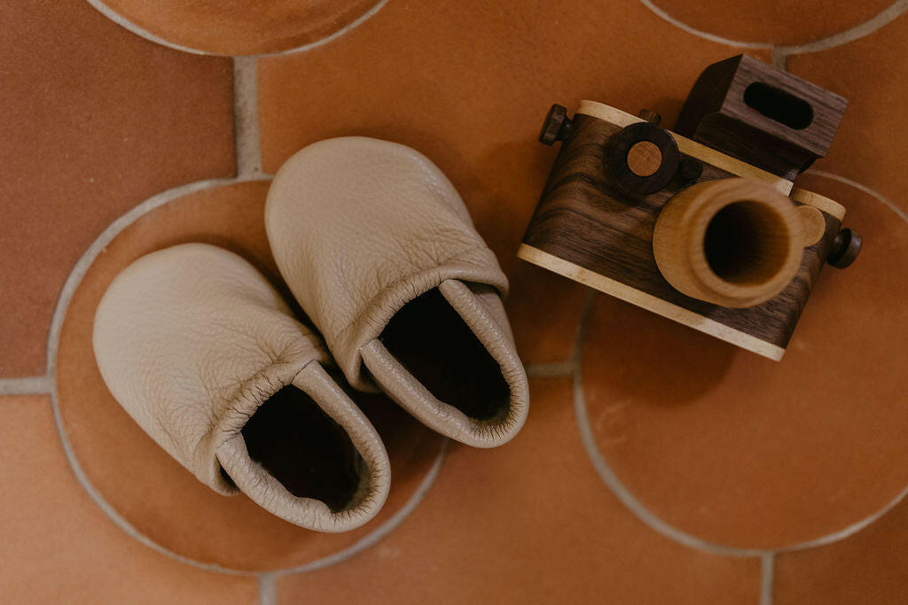 Flax LOAFERS Leather Shoes Baby and Toddler Baby Shoes Starry Knight Design