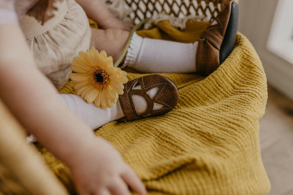Sepia & Sable SUNRISE Shoes Baby and Toddler Baby Shoes Starry Knight Design