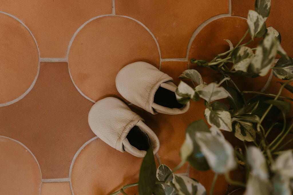 Flax LOAFERS Leather Shoes Baby and Toddler Baby Shoes Starry Knight Design