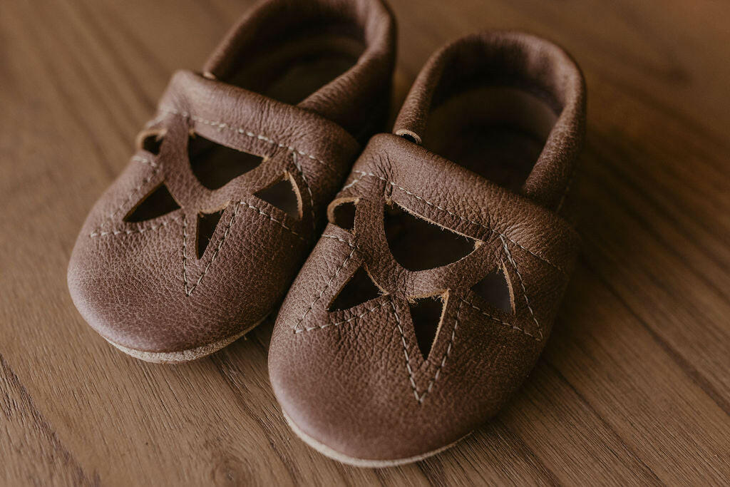 Sepia & Sable SUNRISE Shoes Baby and Toddler Baby Shoes Starry Knight Design