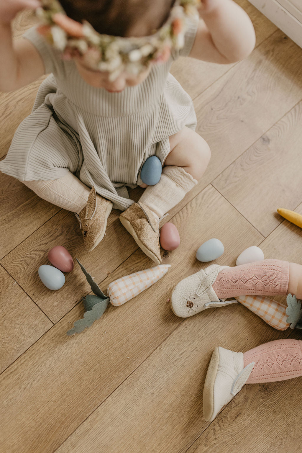 Milk Bunnies // Cute Critters Leather Shoes Baby and Toddler Bunny