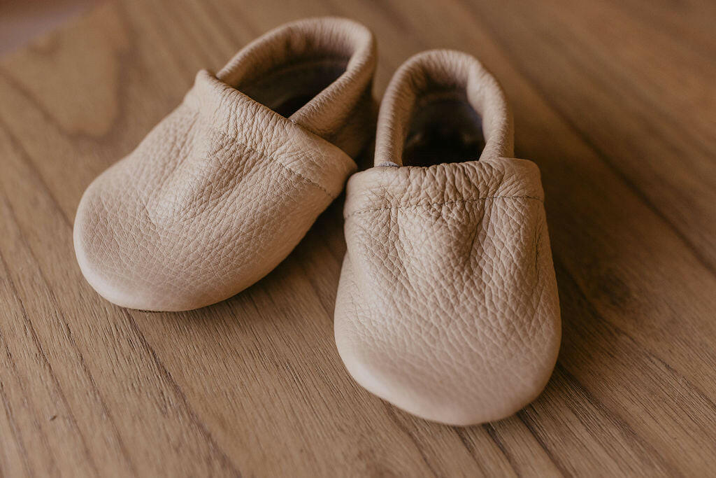 Flax LOAFERS Leather Shoes Baby and Toddler Baby Shoes Starry Knight Design