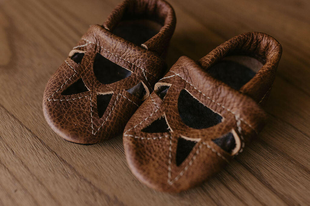 Sepia & Sable SUNRISE Shoes Baby and Toddler Baby Shoes Starry Knight Design