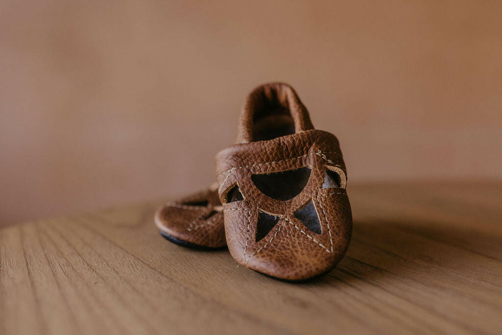 Sepia & Sable SUNRISE Shoes Baby and Toddler Baby Shoes Starry Knight Design