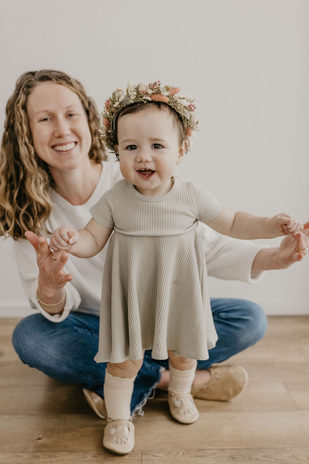 Flax LOTUS T-strap Shoes Baby and Toddler Baby Shoes Starry Knight Design