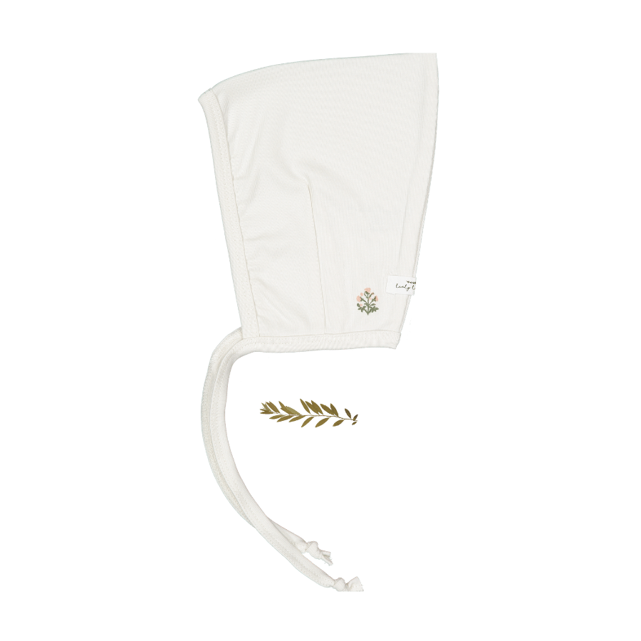 The Embroidered Pixie Bonnet - Zara  Pink