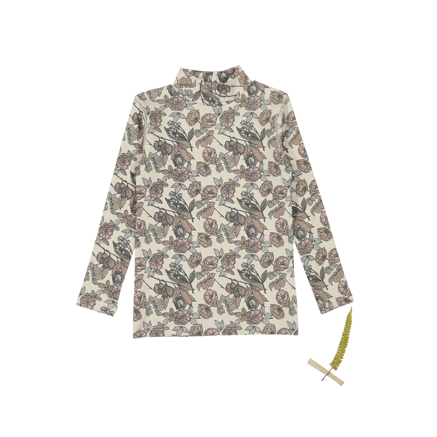 The Printed Turtleneck - Magnolia