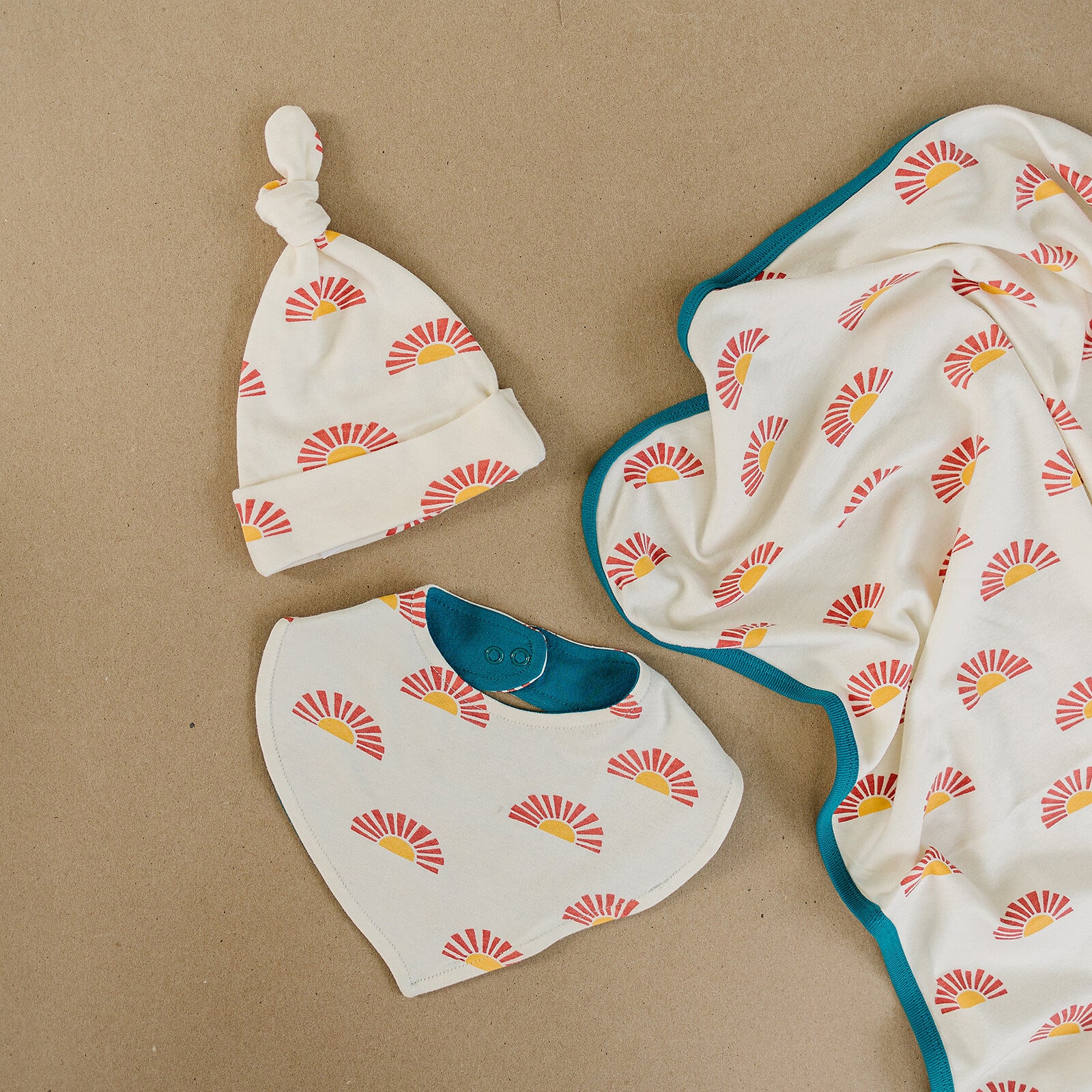 GOTS Certified Organic Cotton Bib - Sunrise