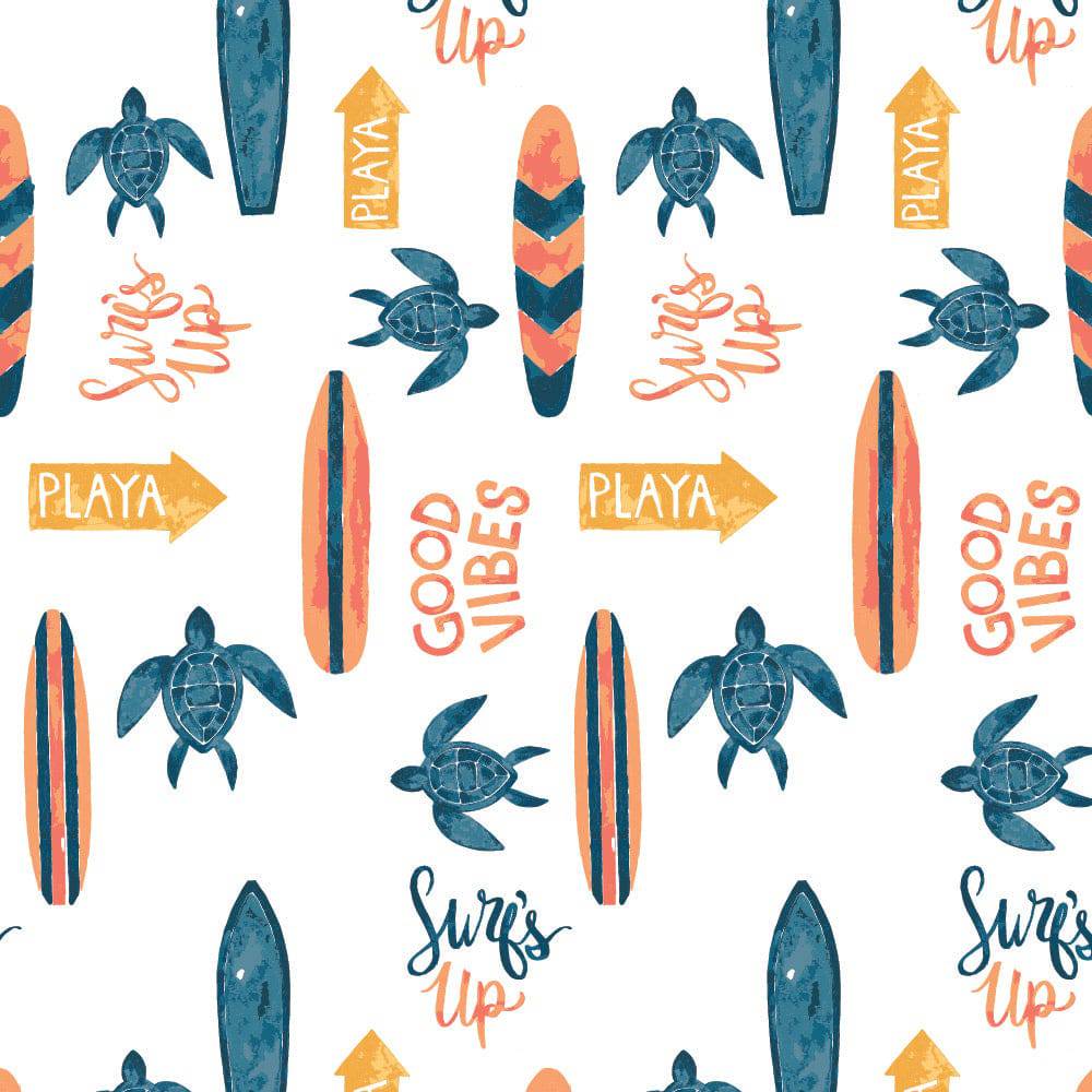 Surf Oh So Soft Muslin Crib Sheet Crib Sheet Bebe au Lait