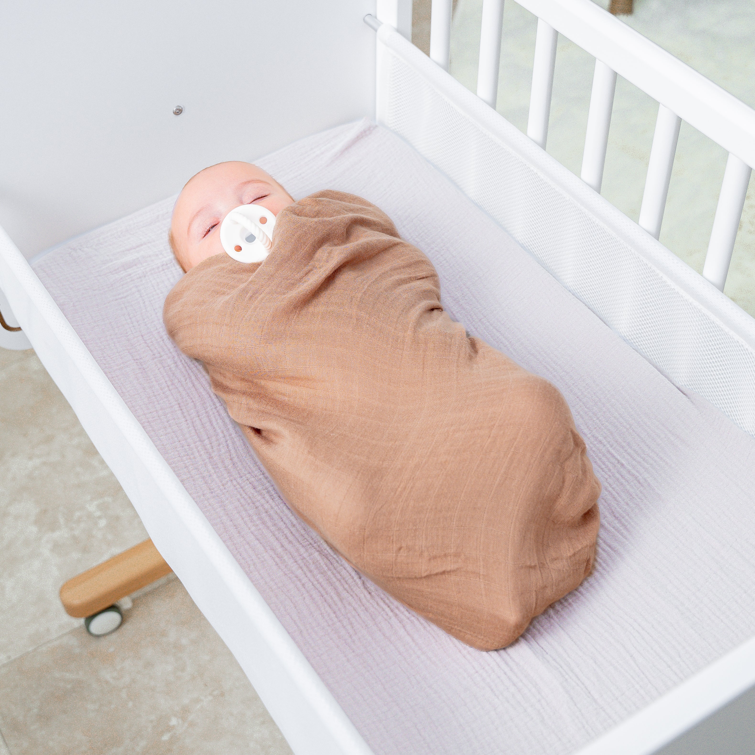 Muslin Swaddle Blanket, 1 Pack by Comfy Cubs - Cedar with Custom Options
