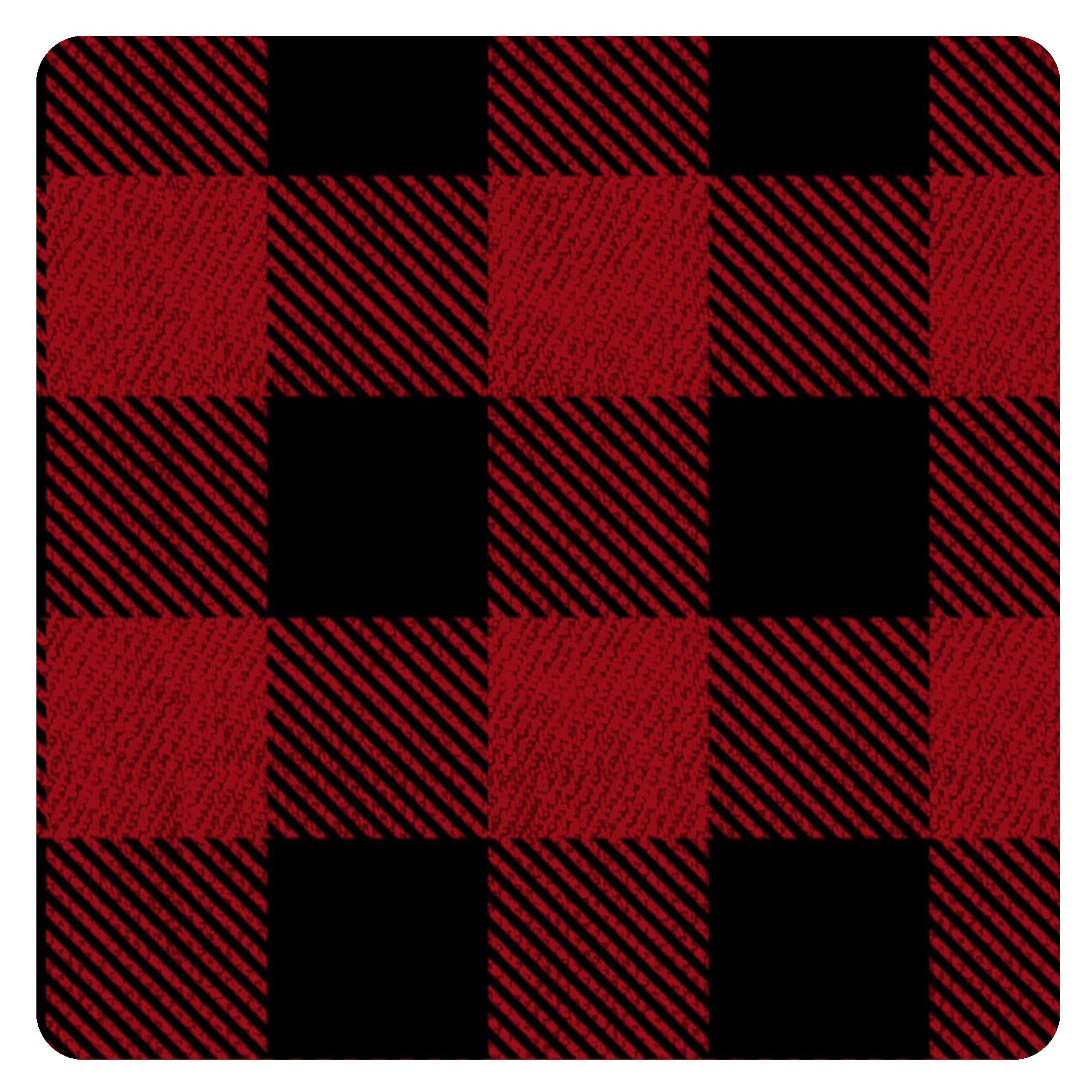 Red Buffalo Plaid Splash Mat - A Waterproof Catch-All for Highchair Spills and More! BapronBaby