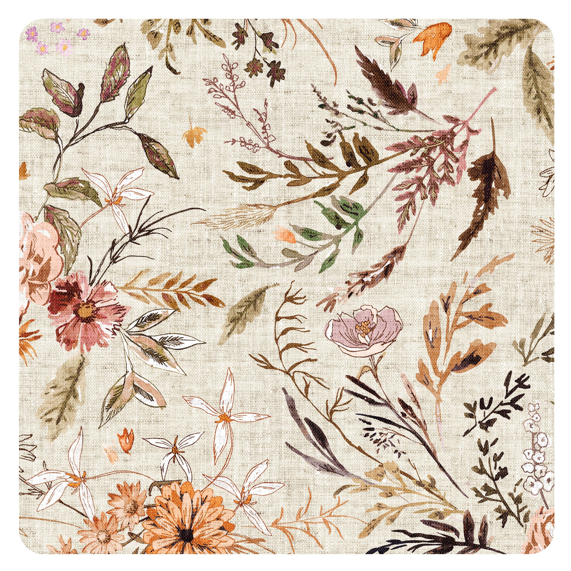 Delilah Floral Splash Mat - A Waterproof Catch-All for Highchair Spills and More! BapronBaby