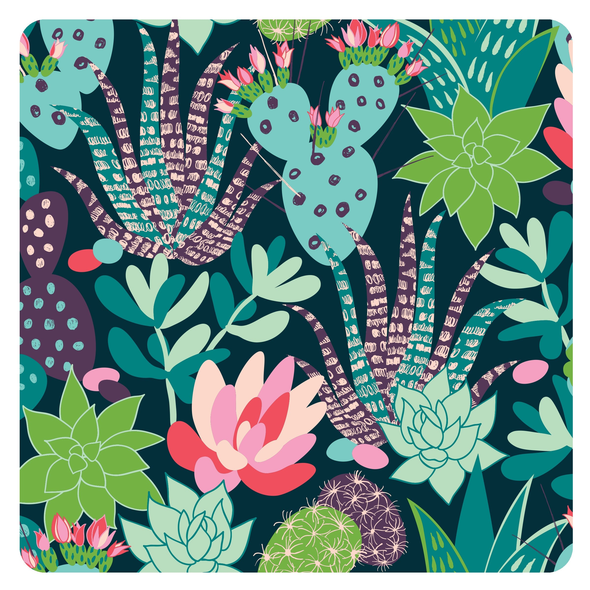 Desert Floral Splash Mat - A Waterproof Catch-All for Highchair Spills and More! BapronBaby