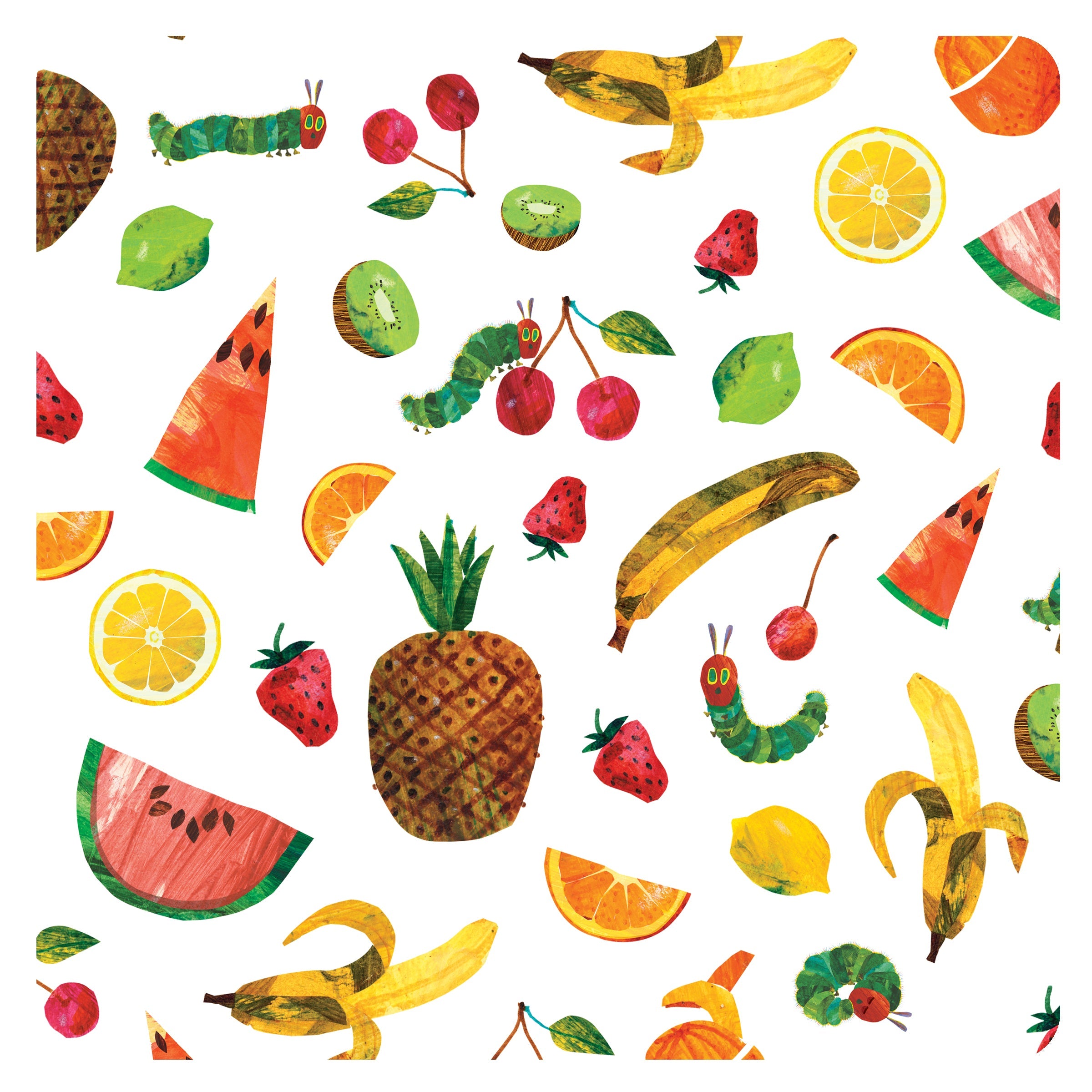 Tropical Fruit Splash Mat - from the World Of Eric Carle - A Waterproof Catch-All for Highchair Spills and More! BapronBaby