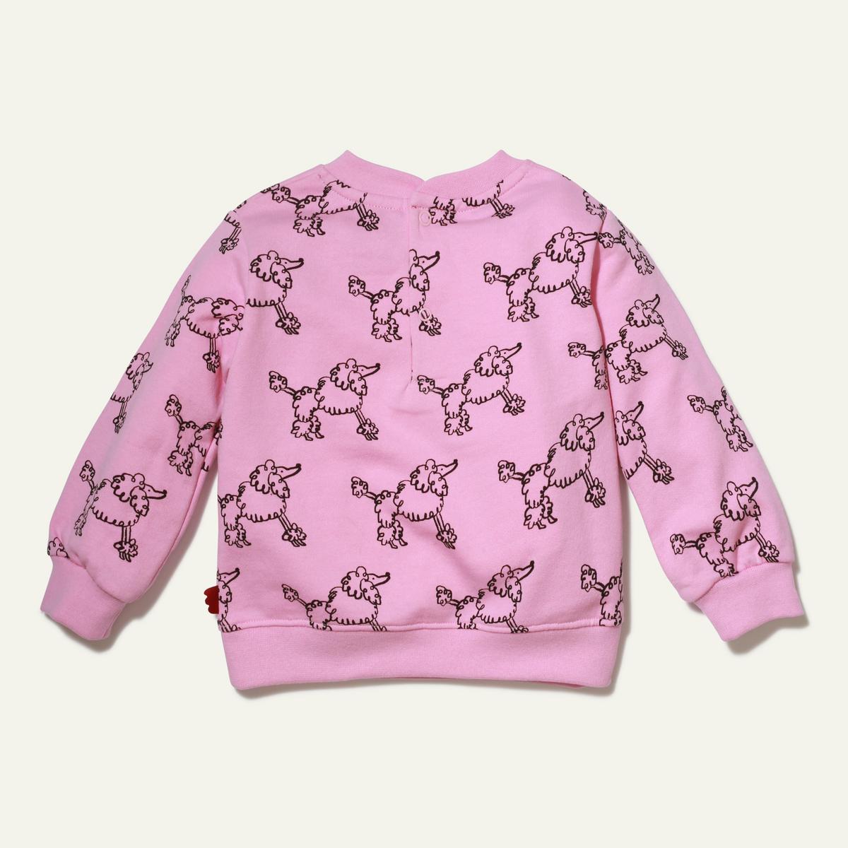 Recycled Cotton Coco Baby Sweatshirt - Bonbon Pink