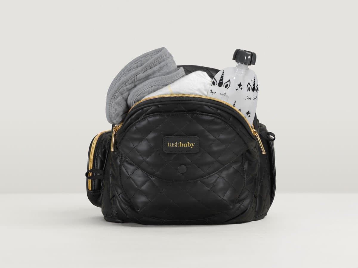 Tushbaby Hip Carrier Baby & Toddler Tushbaby Vegan Leather Black Tushbaby