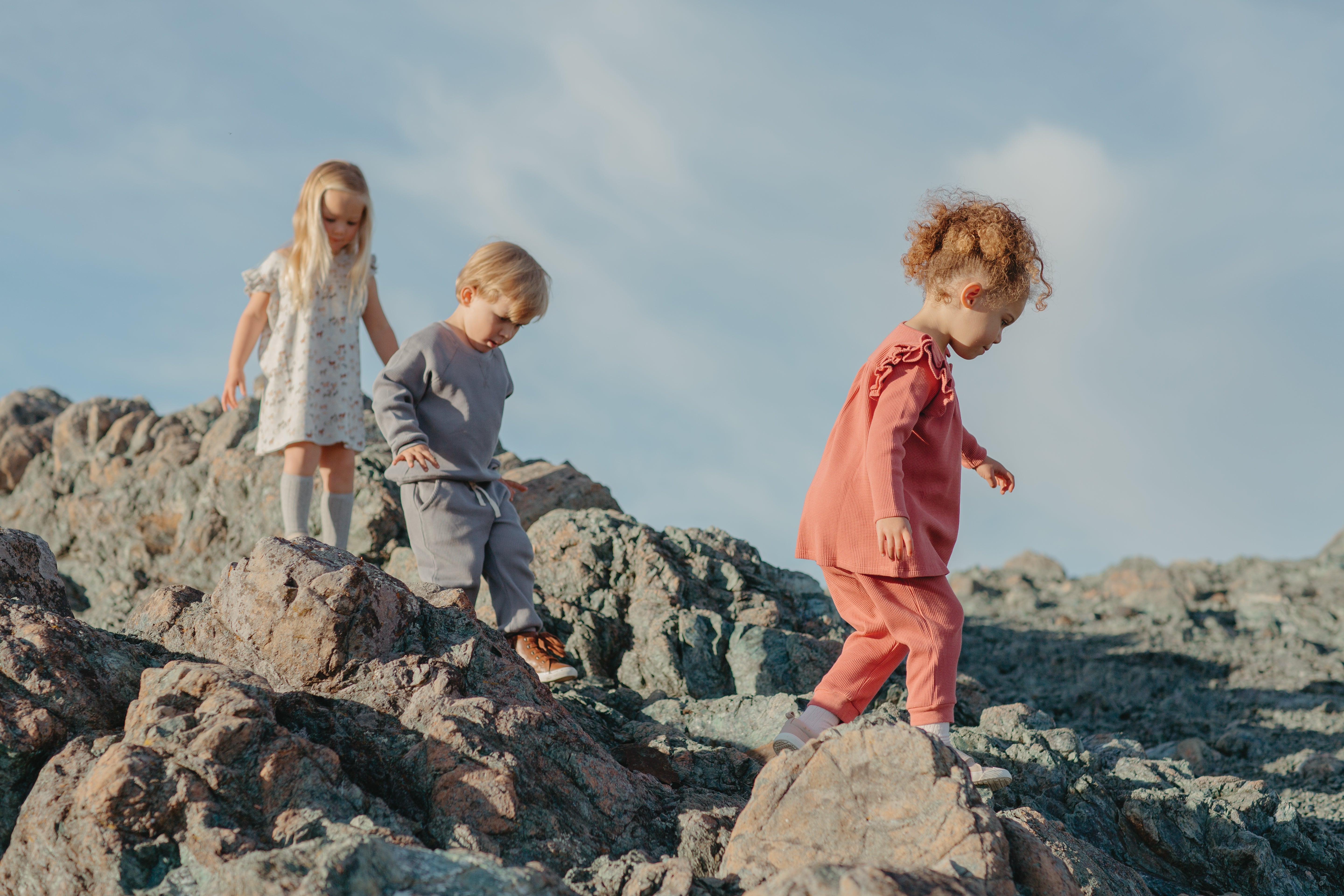 Waffle Joggers - Terra Cotta