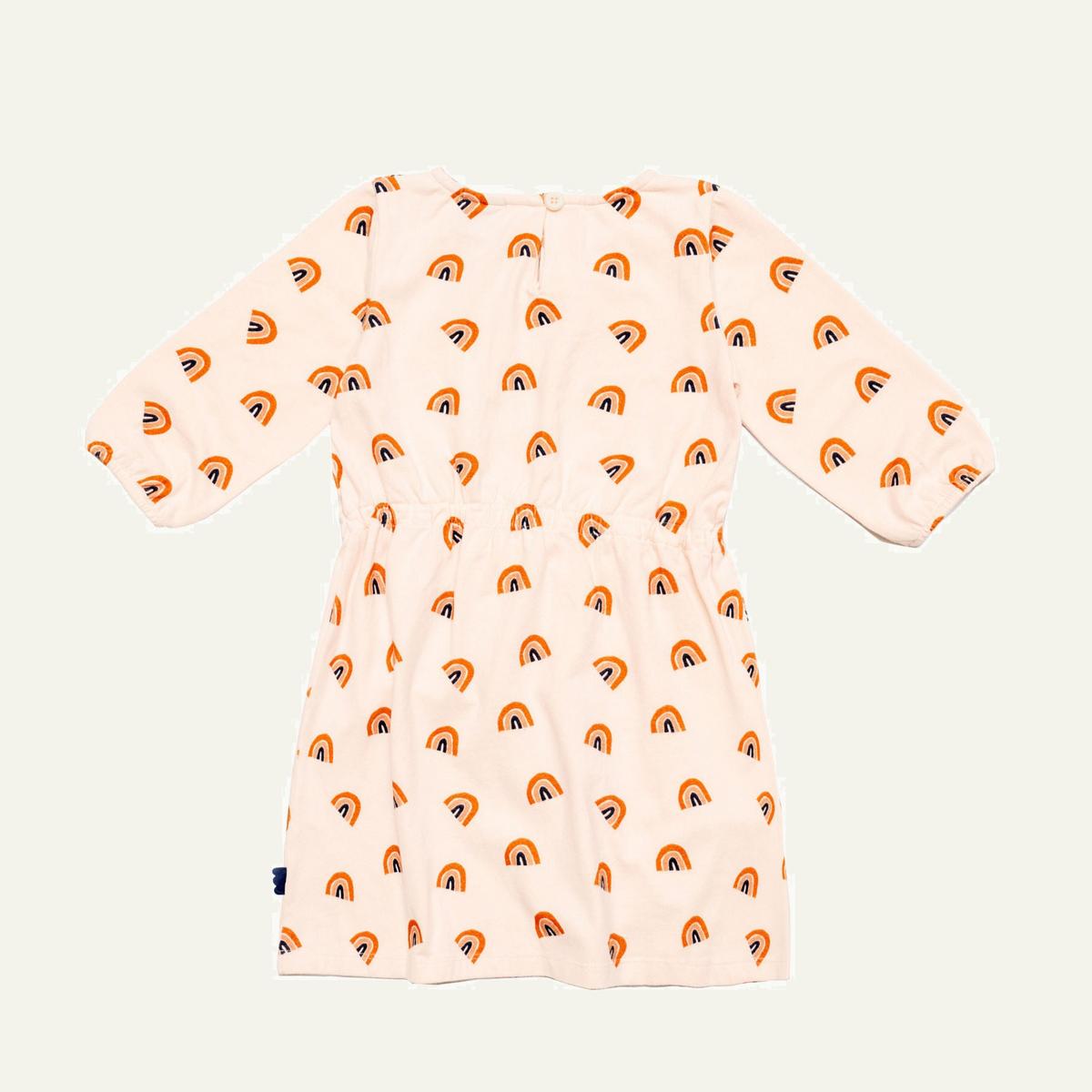 Rainbow Kid Dress - Soft Pink/multi