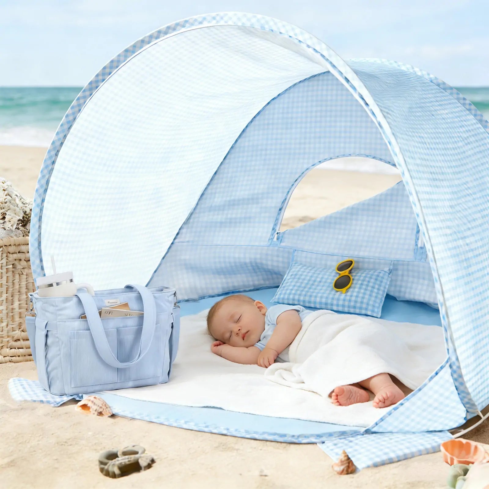 Tiny Land® One-Stop Beach Toy & Tent Set