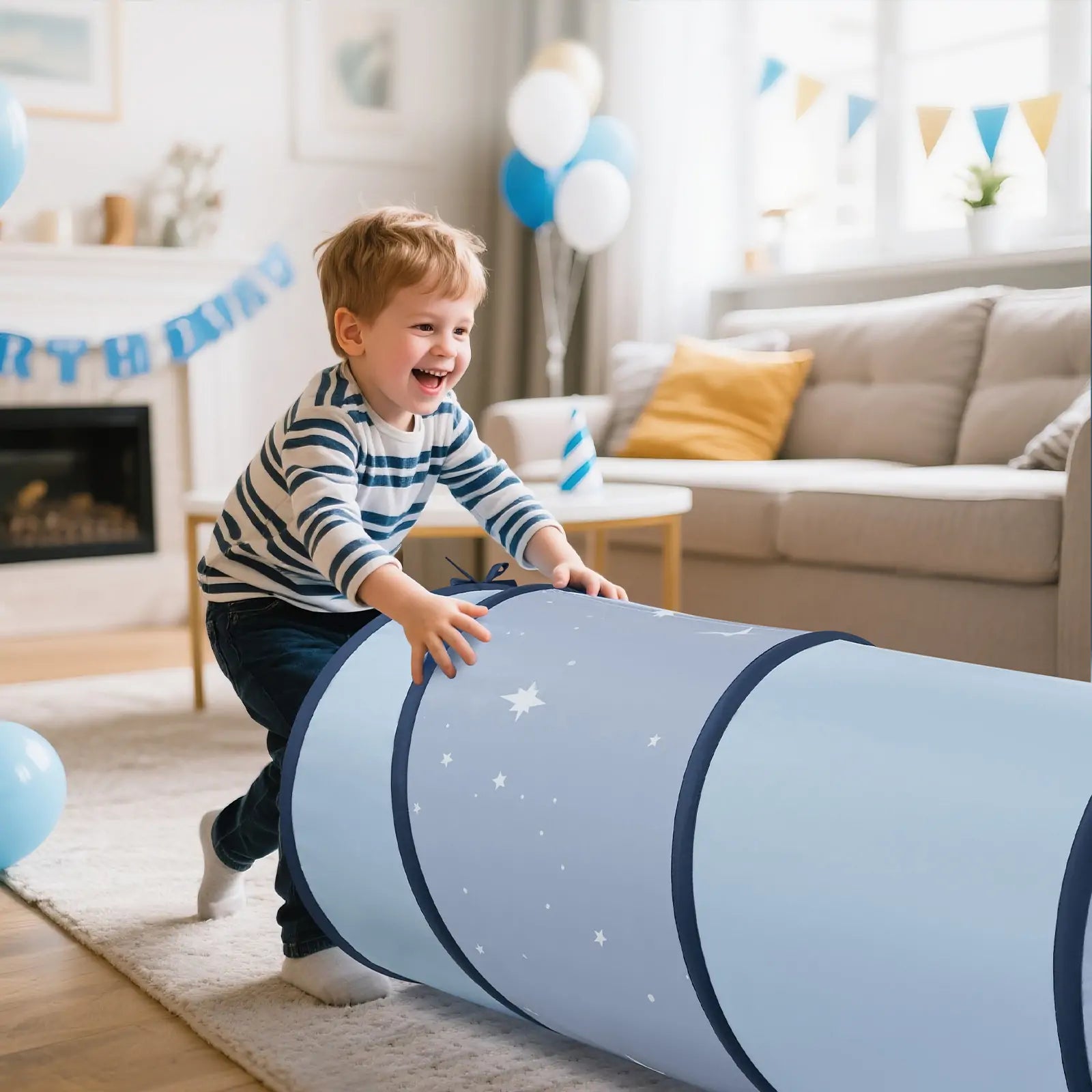Tiny Land® Adventure Play Tunnel - Blue