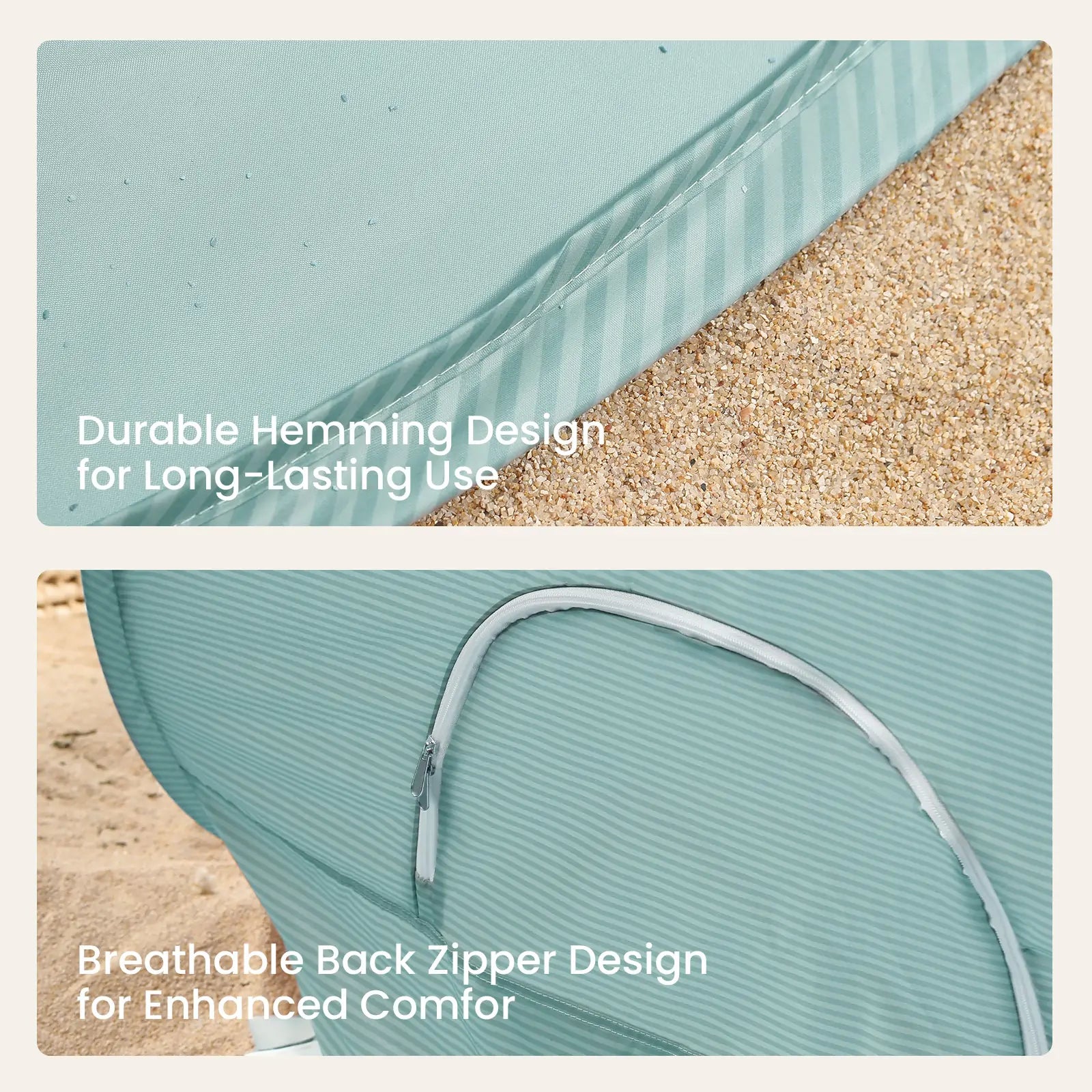 Tiny Land® Baby Beach Tent – Sea Blue Play Tent for Outdoor Fun