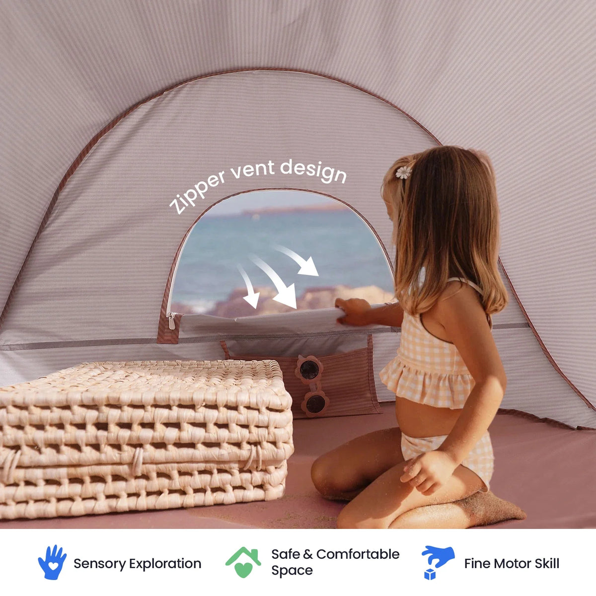 Tiny Land® One-Stop Beach Toy & Tent Set