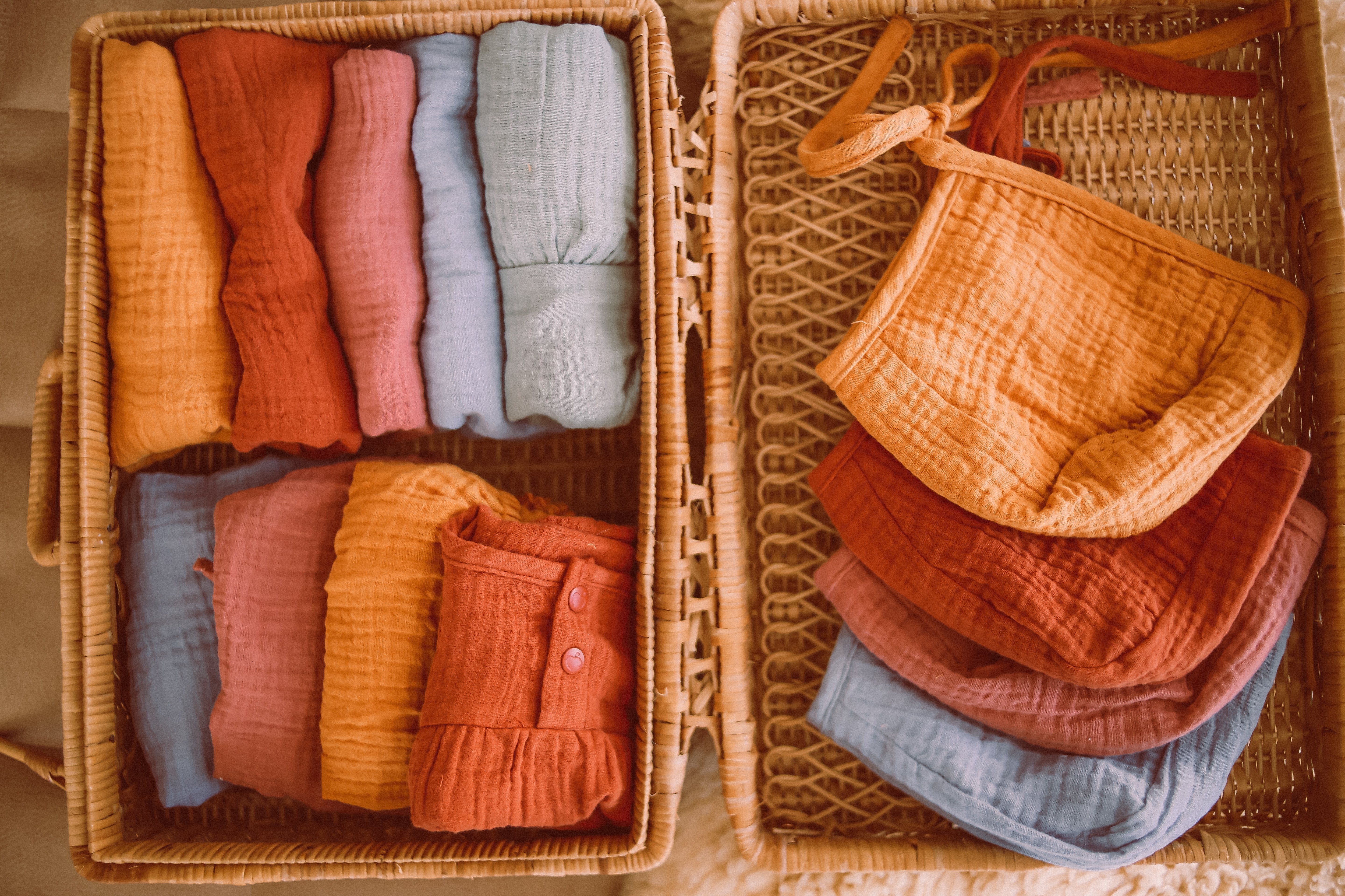 Muslin Bonnet - Blue