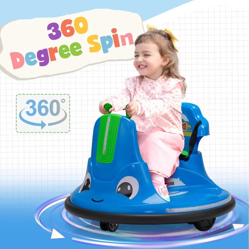 TOBBI 12V Electric Kids Ride-on Bumper Car