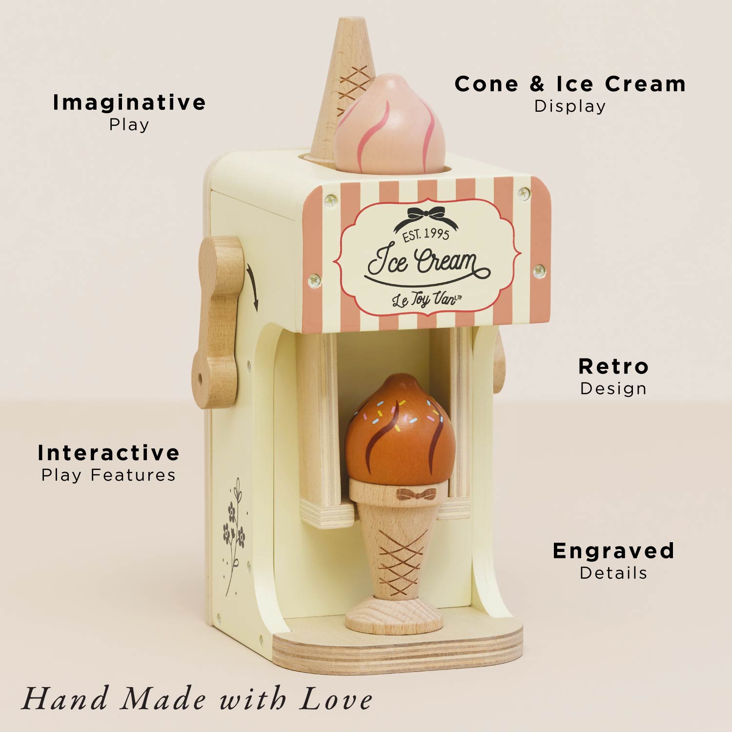 Ice Cream Machine & Play Food Cones