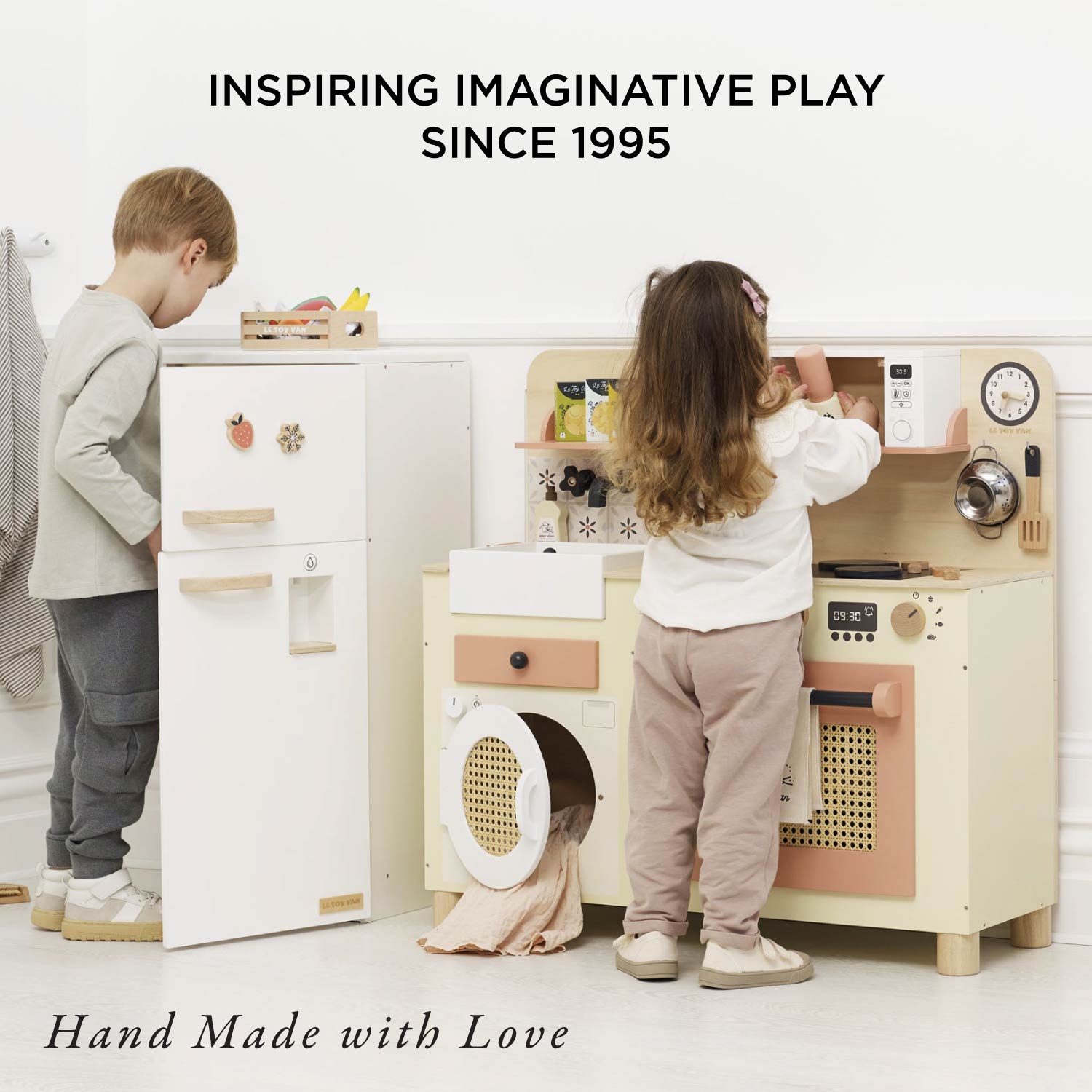 Family Size Wooden Play Kitchen