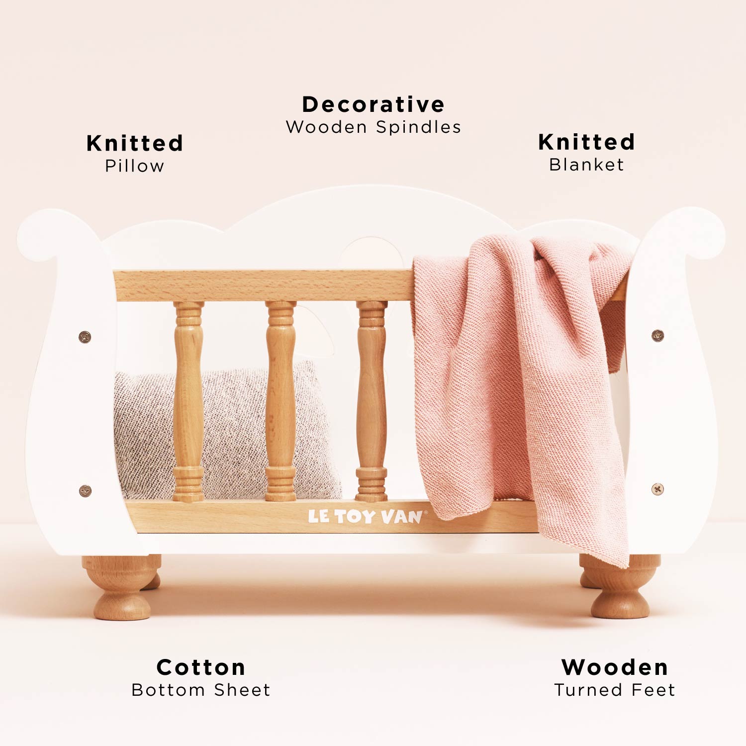 Dolls Wooden Cot