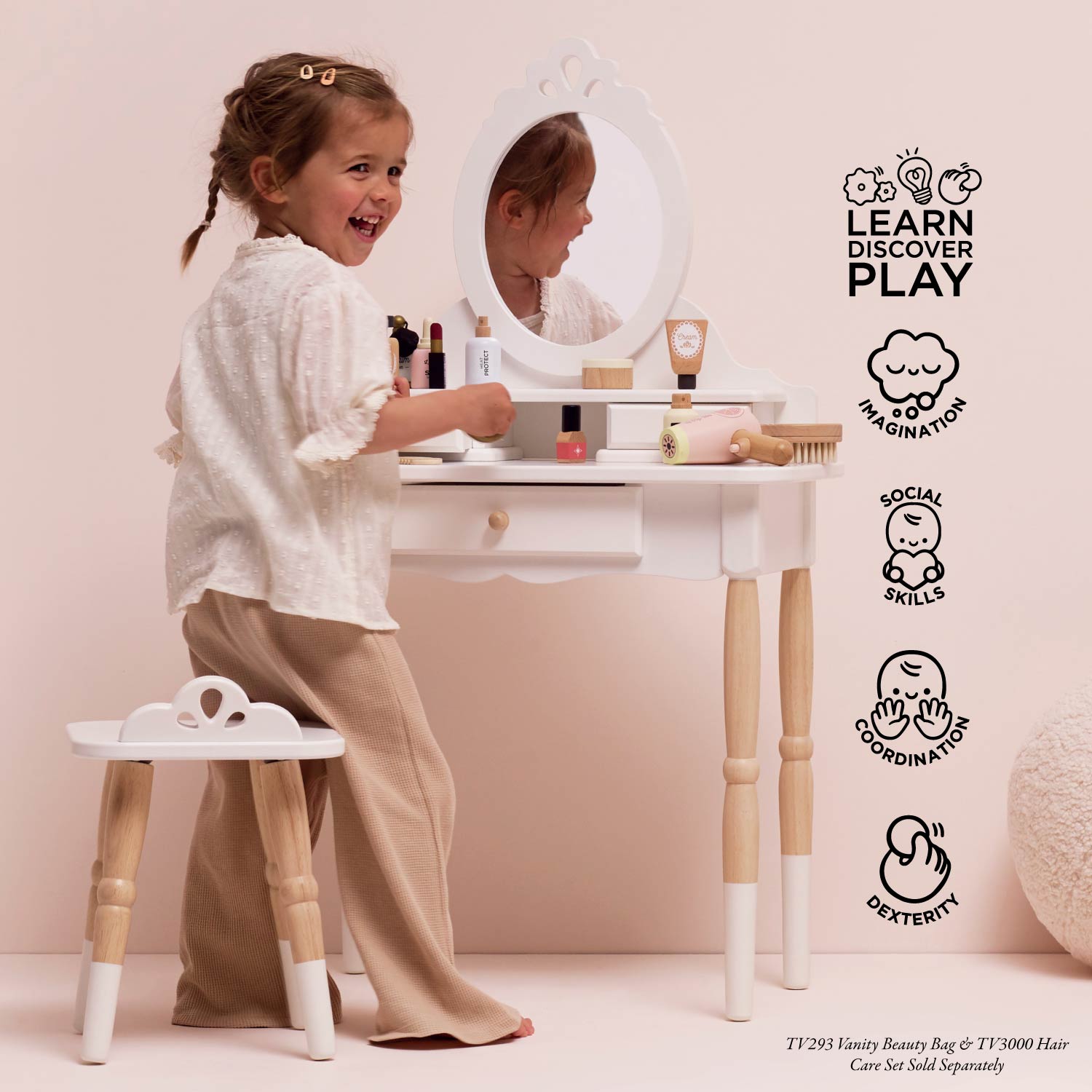 Dressing-up Vanity Table & Stool