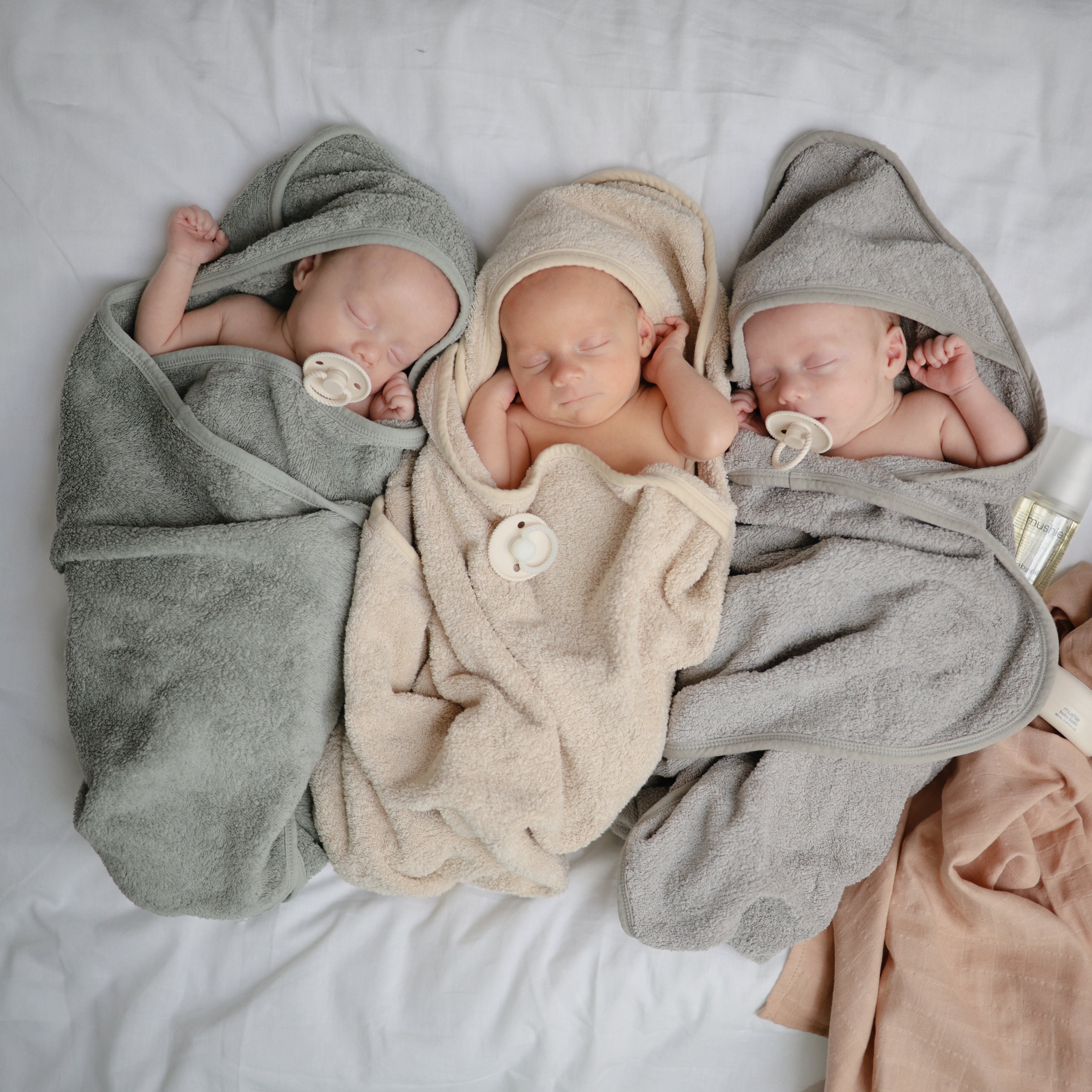 Organic Cotton Baby Hooded Towel Hooded Towel Mushie