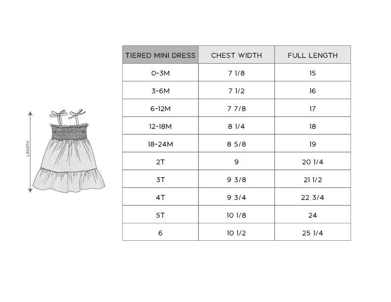 Girl's Tiered Mini Dress