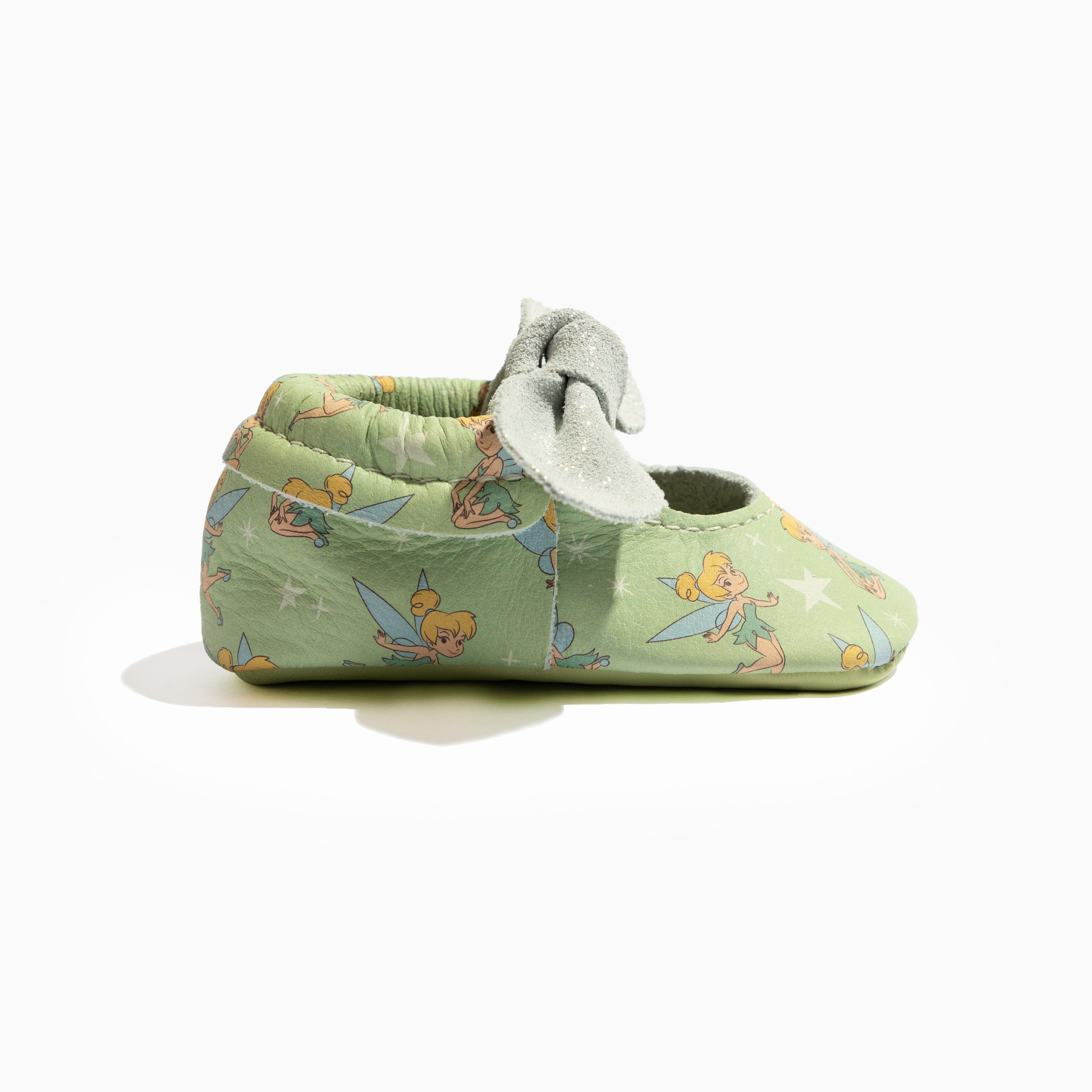 Disney Tinker Bell Knotted Bow Baby Shoe