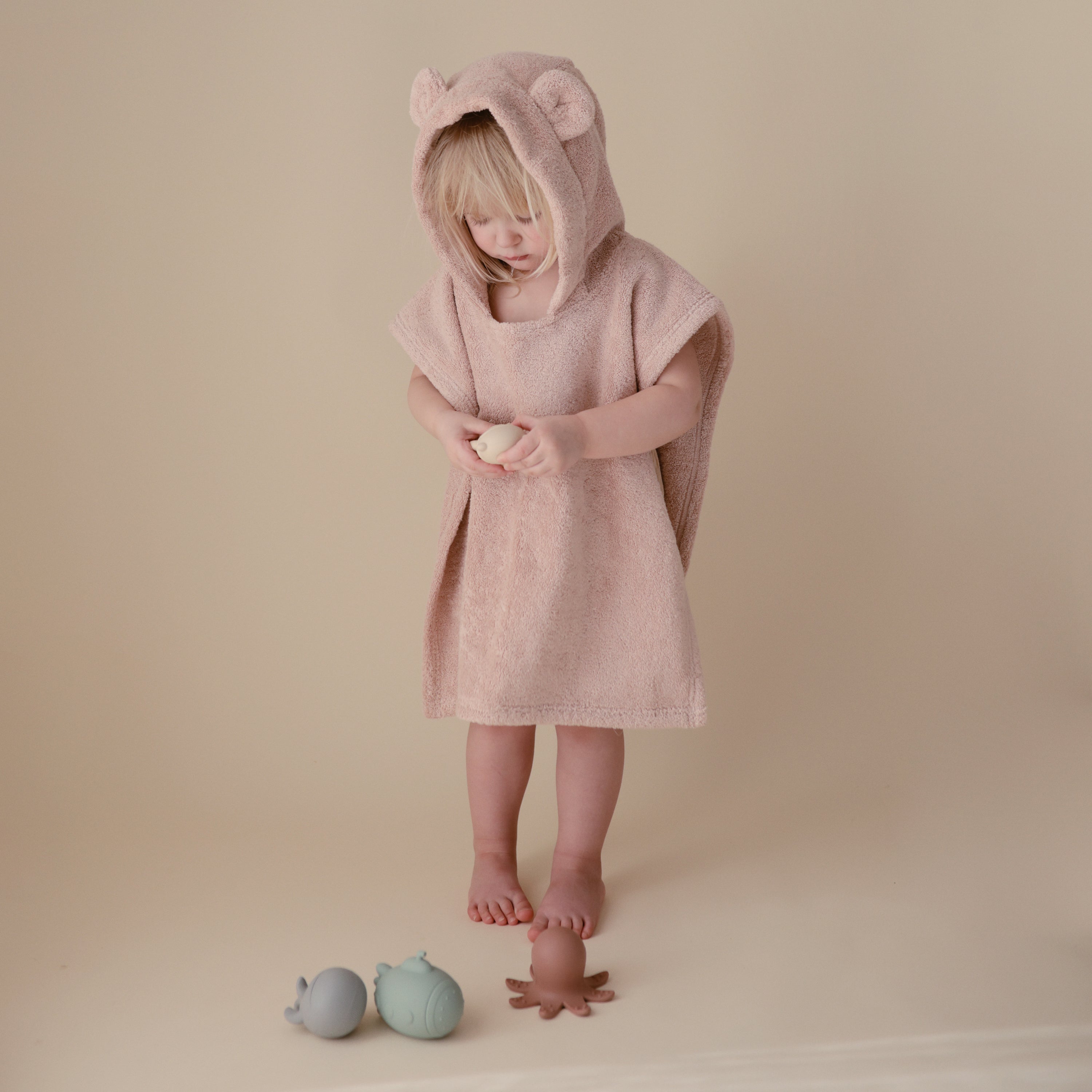 Bear Poncho Towel Hooded Towel Mushie