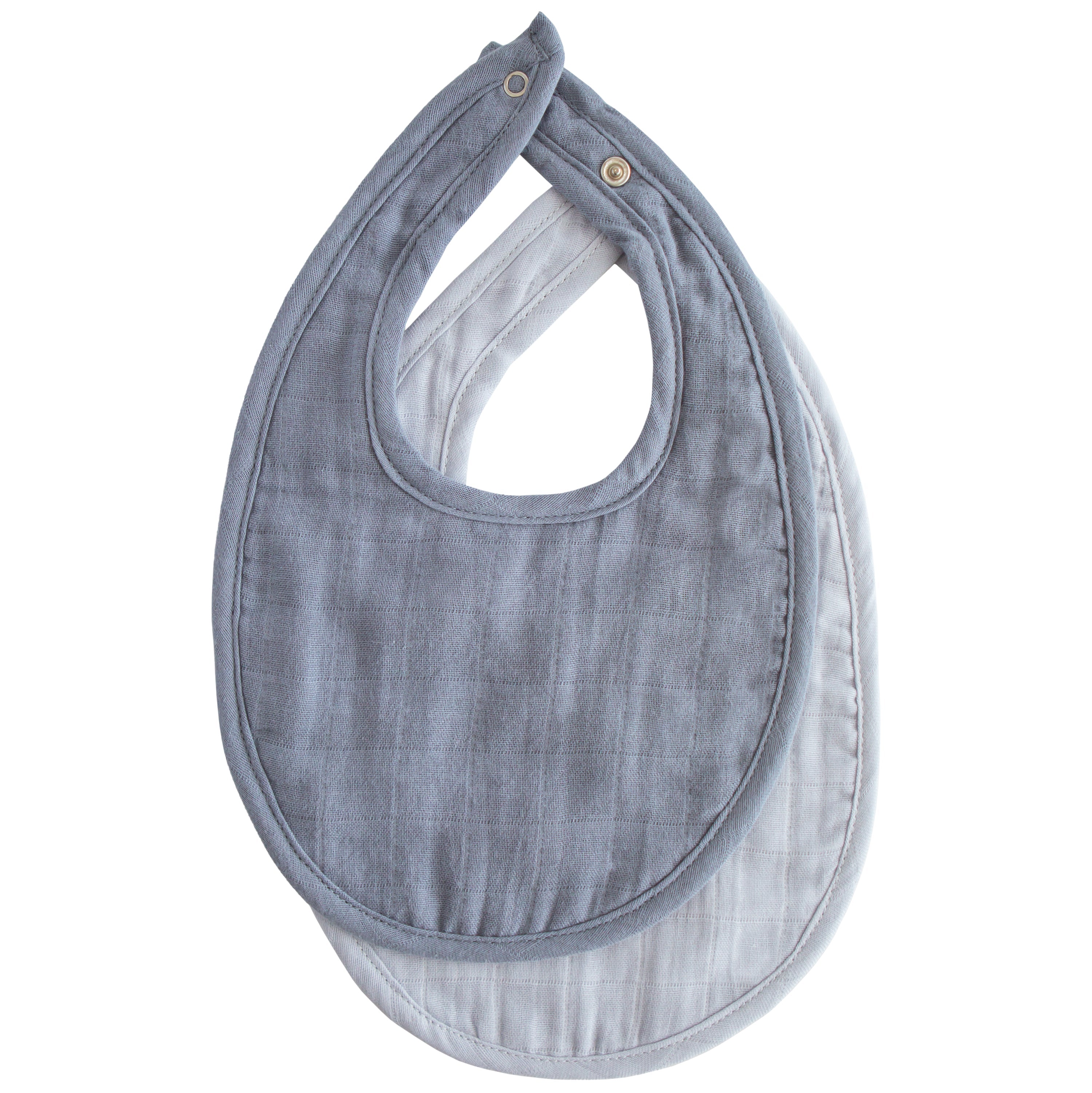 Muslin Bib 2-Pack Muslin Bib Mushie Tradewinds/Baby Blue