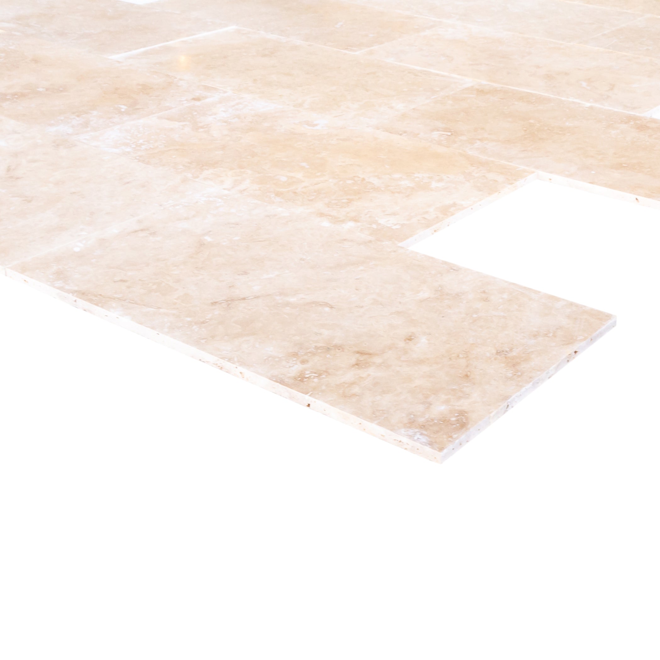 Tuscany Beige Travertine Tiles Honed and Filled Floor and Wall Tile - Belair Collection