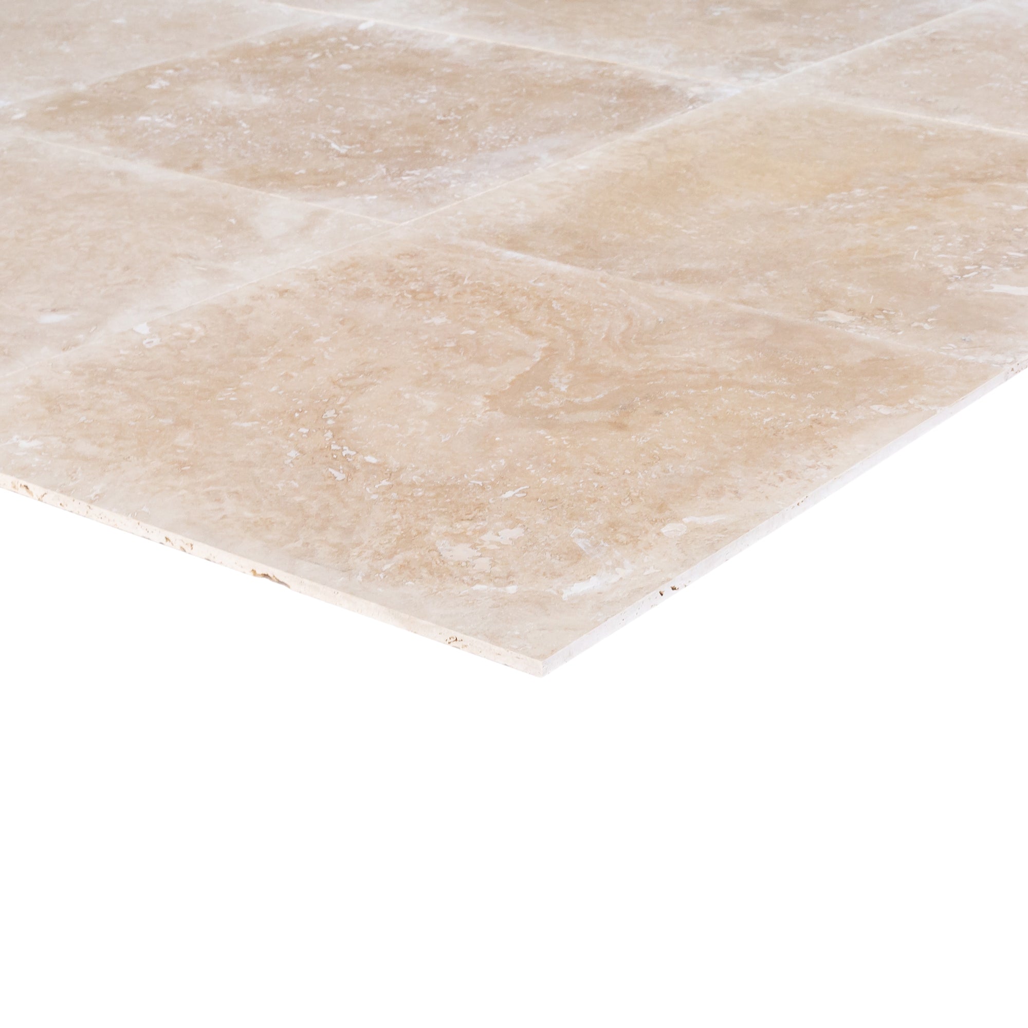 Tuscany Beige Travertine Tiles Honed and Filled Floor and Wall Tile - Belair Collection