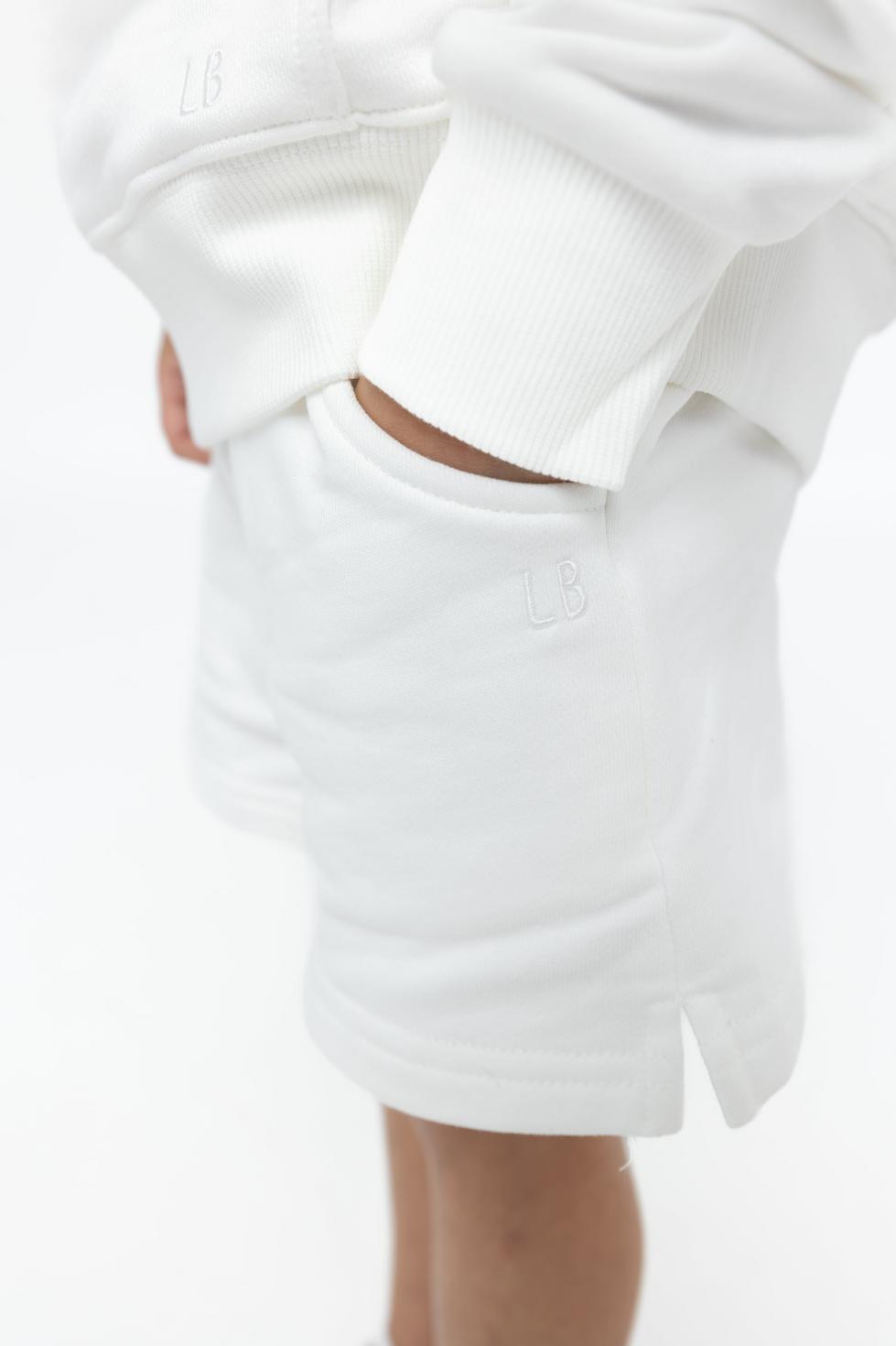 Baby Sweatshort - White