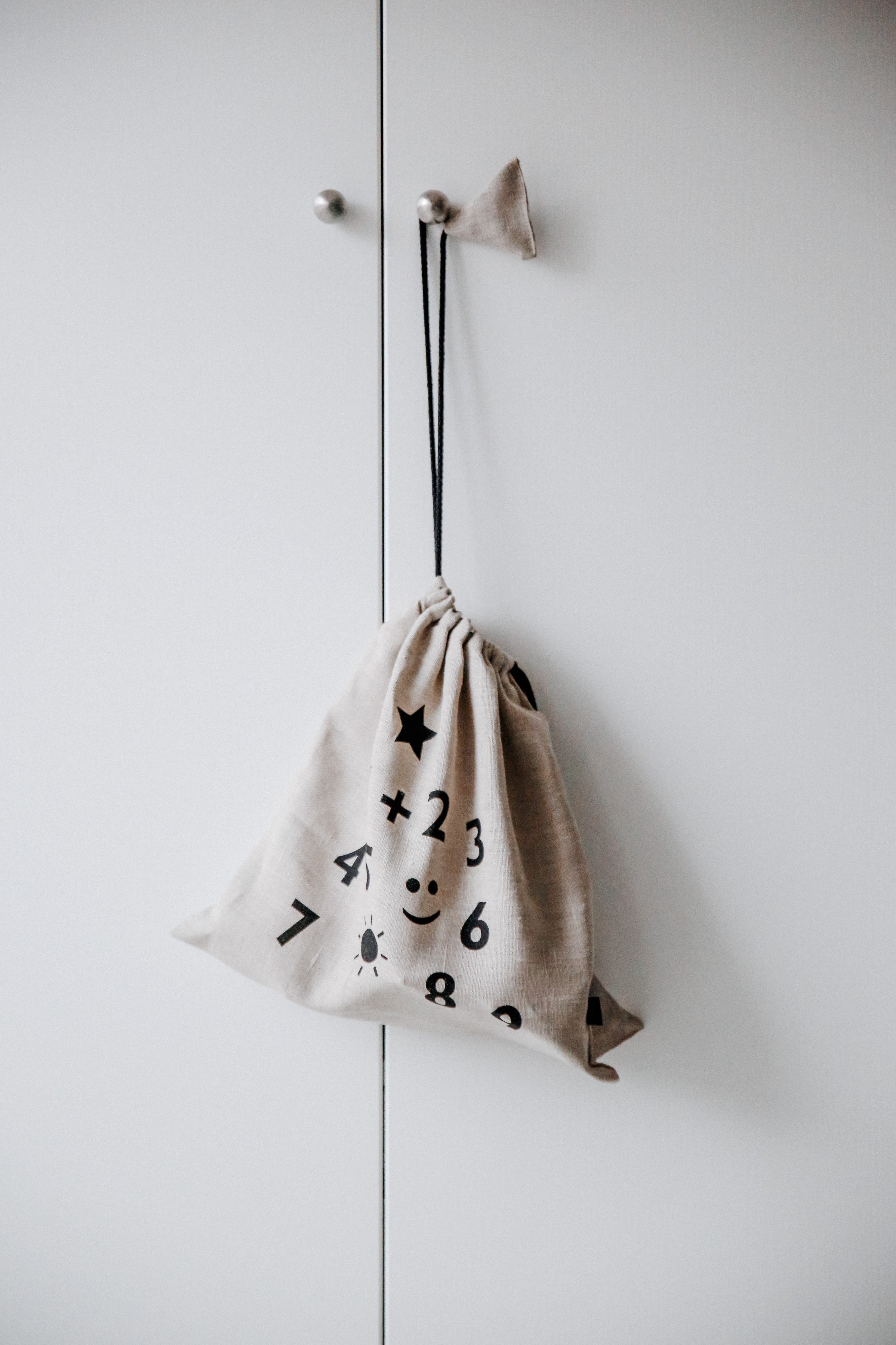 Wooden Math Blocks in Black - Wood