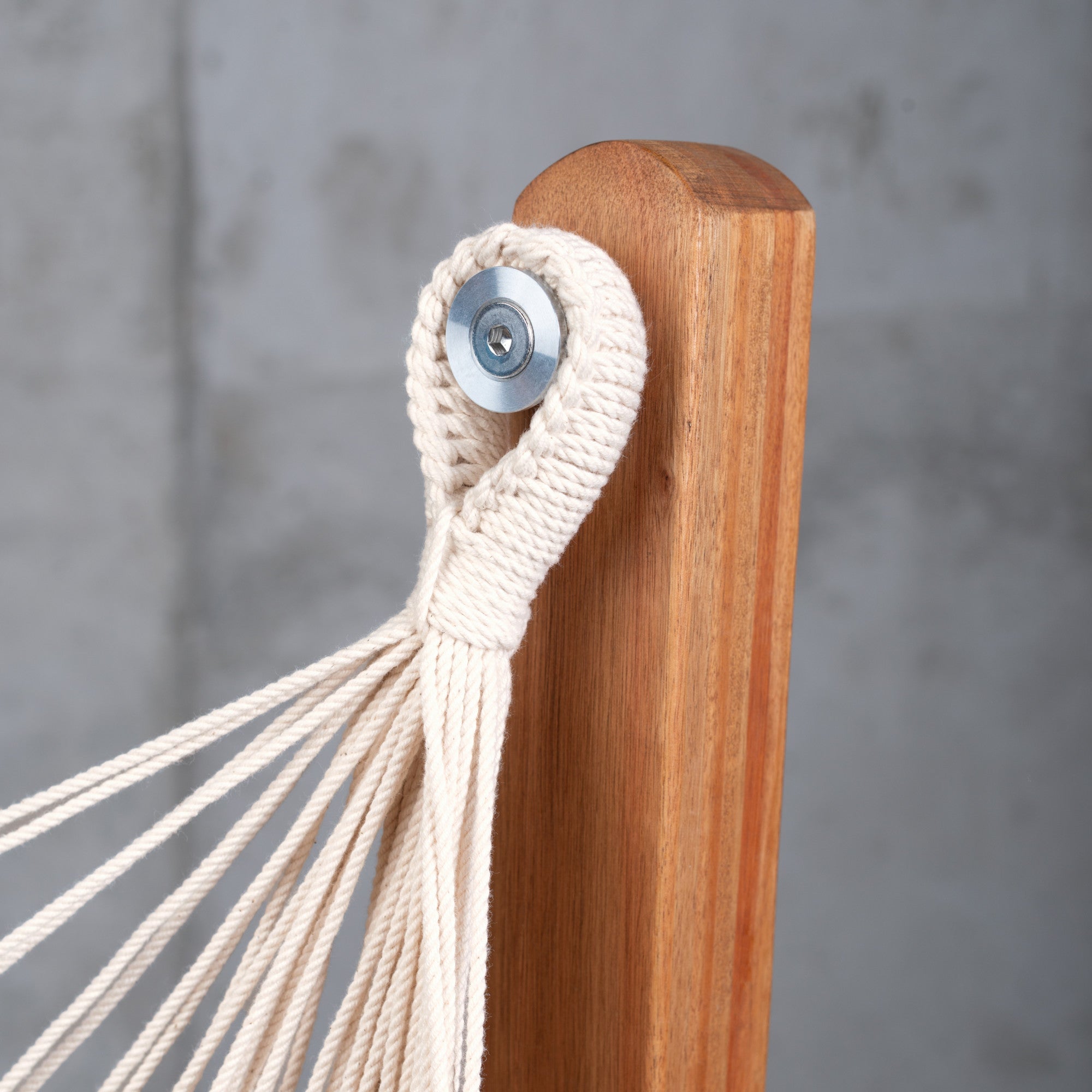 Udine Organic Azure - Organic Cotton Hammock Chair with FSC® certified Eucalyptus Stand